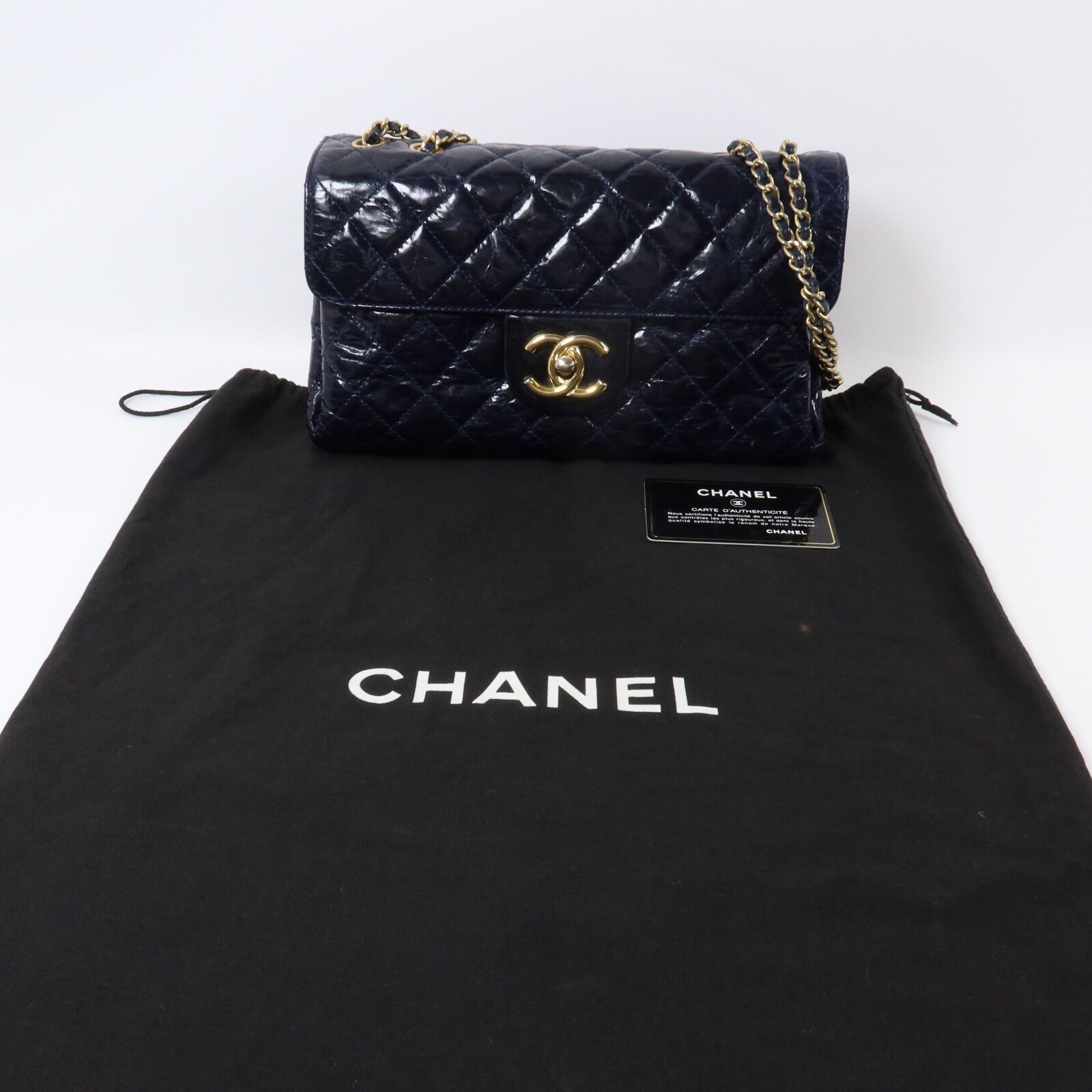 CHANEL 牛皮皮革Chain Shoulder Bag鏈帶肩背袋