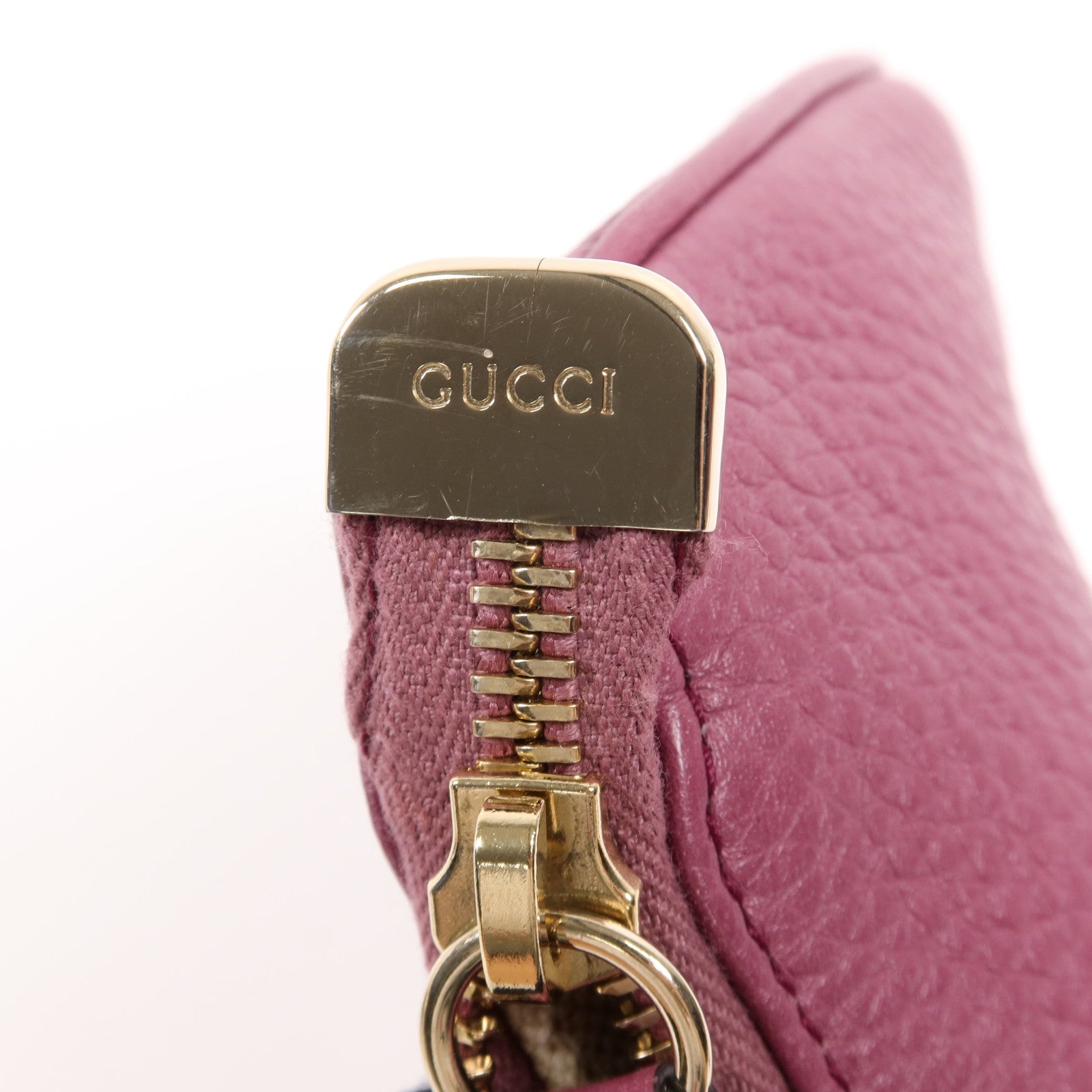 GUCCI 牛皮皮革Pouch金扣手拿包