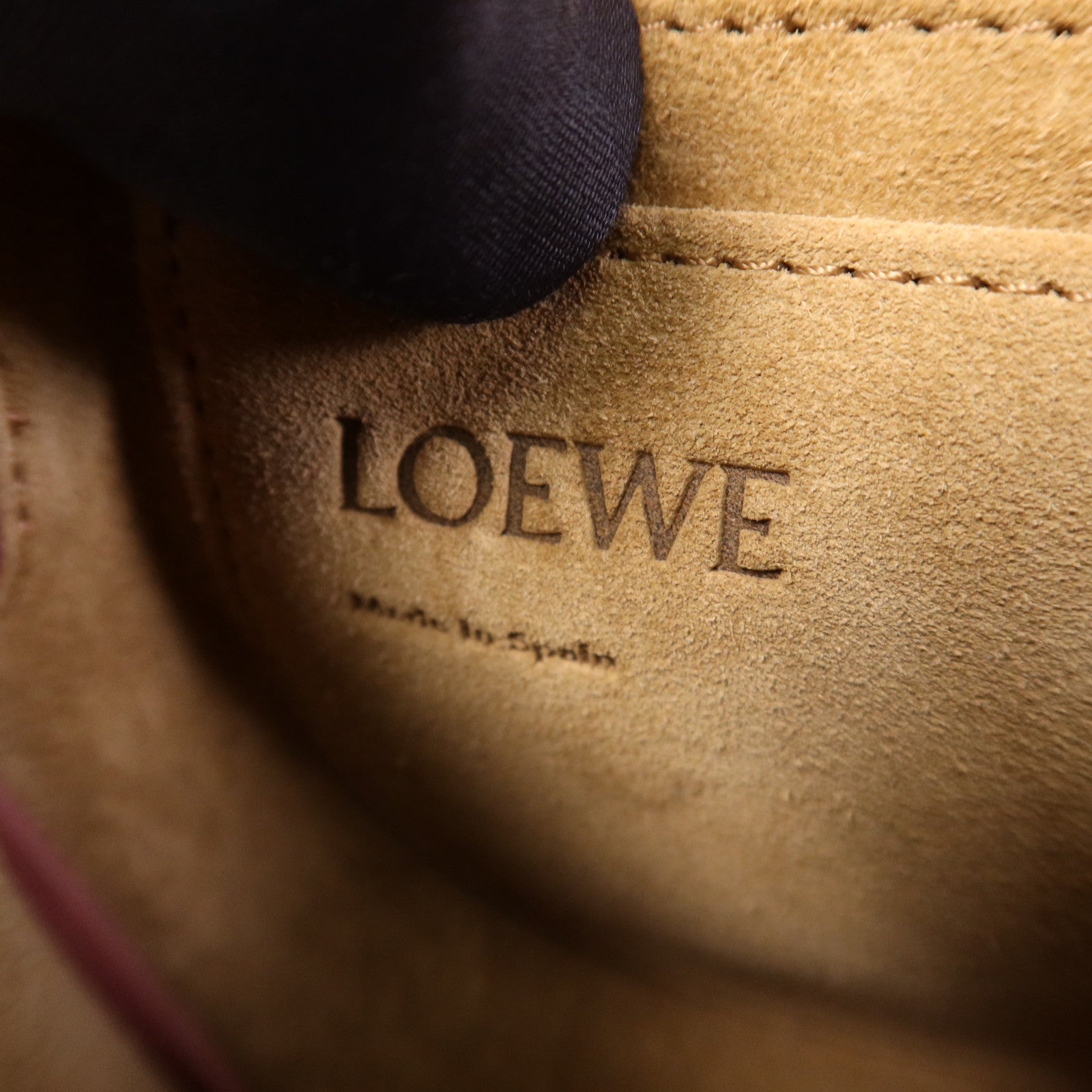 LOEWE 牛皮皮革Mini Gate Dual銀扣肩背袋