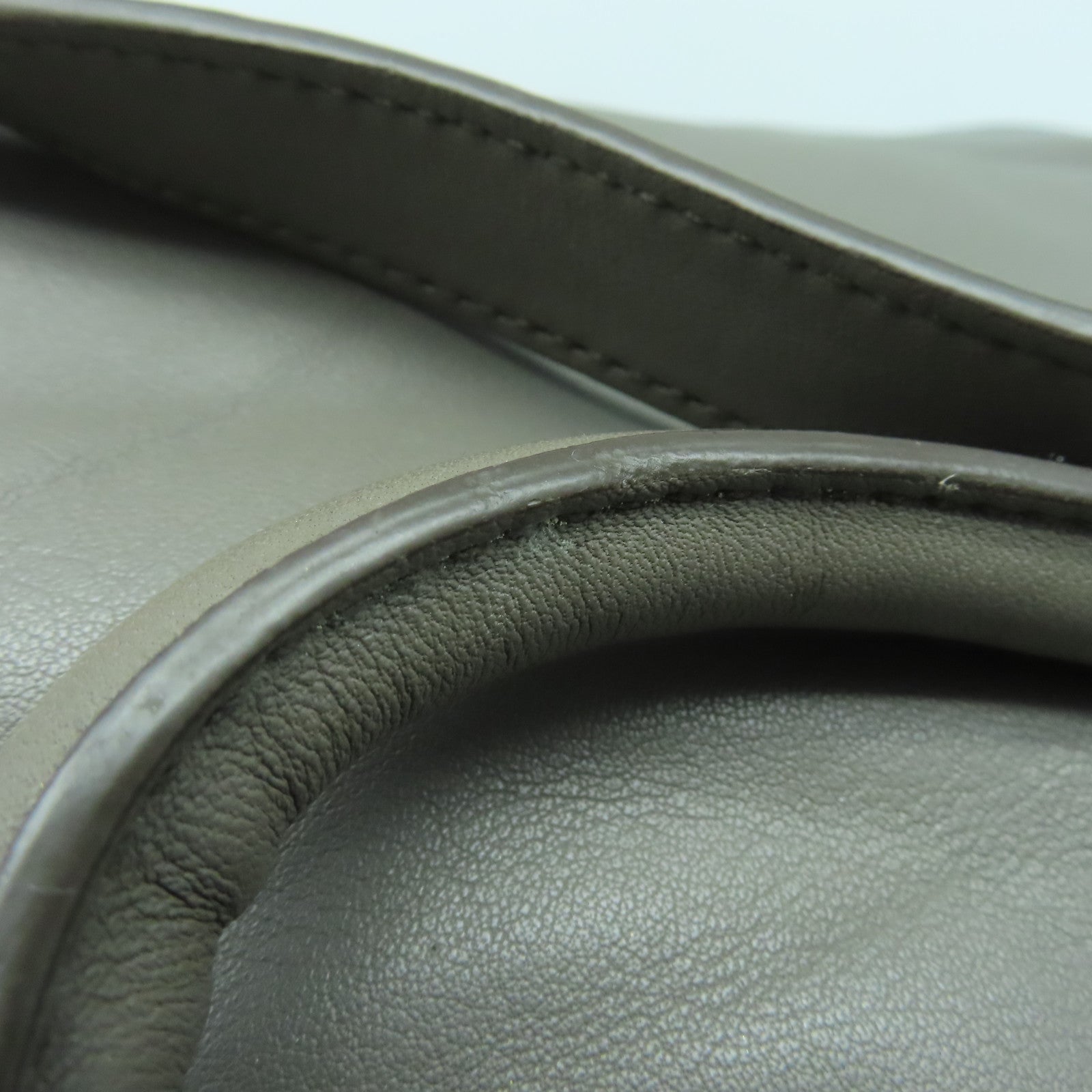 PRADA Cowhide Leather 2way Shoulder Bag Gold Buckle Handle Shoulder Bag Brown