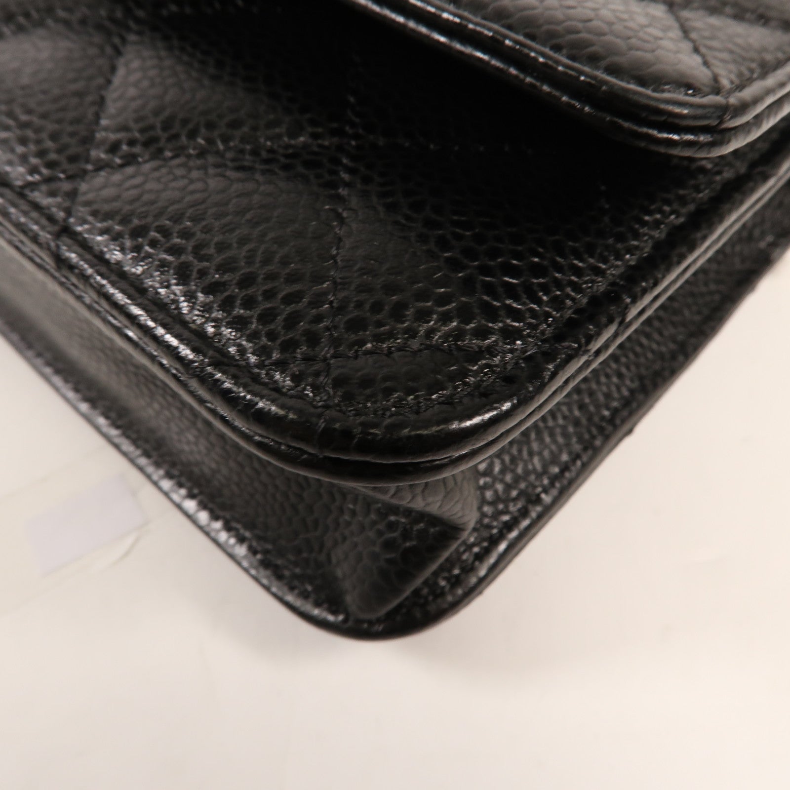 CHANEL 牛皮皮革WOC Wallet On Chain金扣鏈帶肩背袋