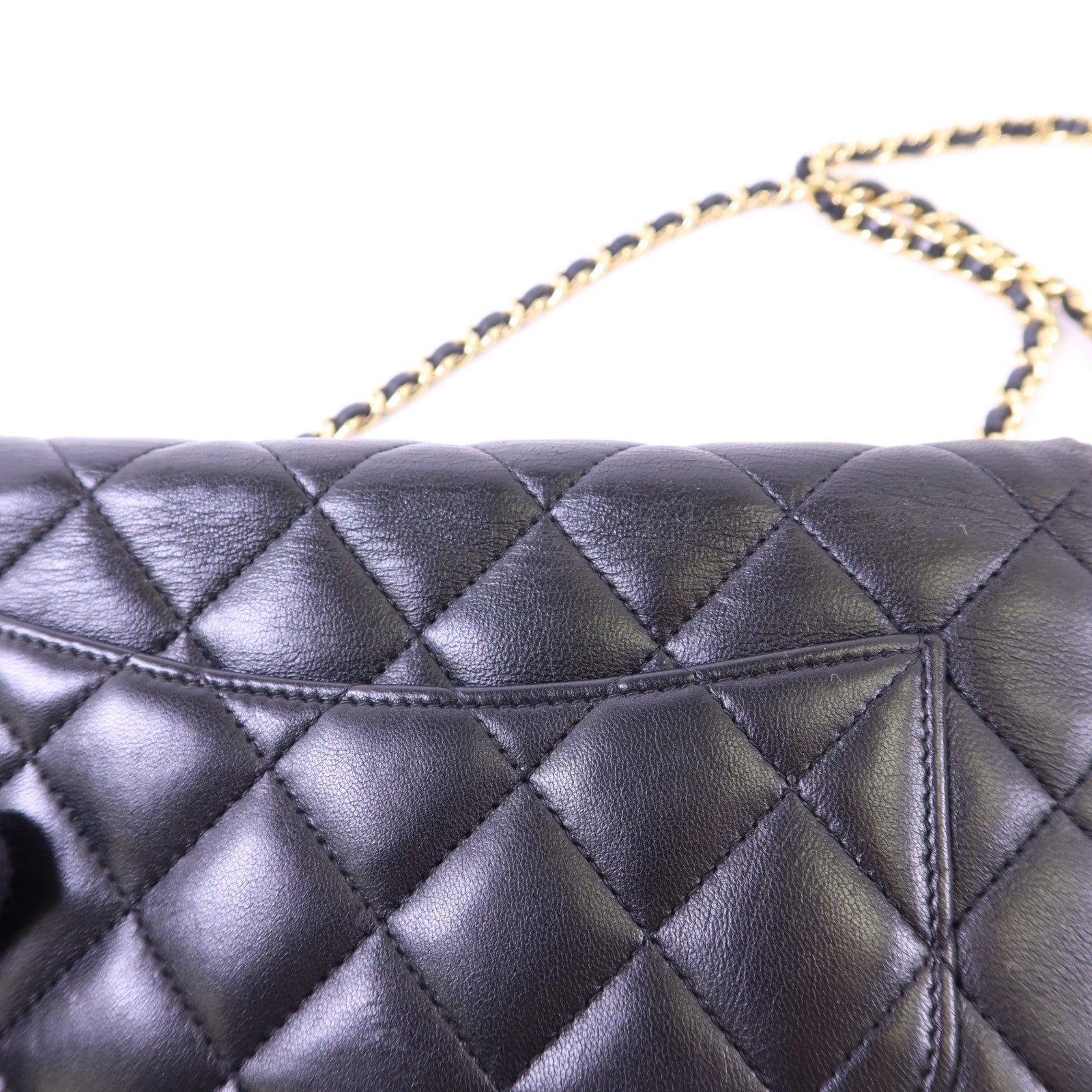 CHANEL 羊皮皮革WOC Wallet On Chain金扣鏈帶肩背袋