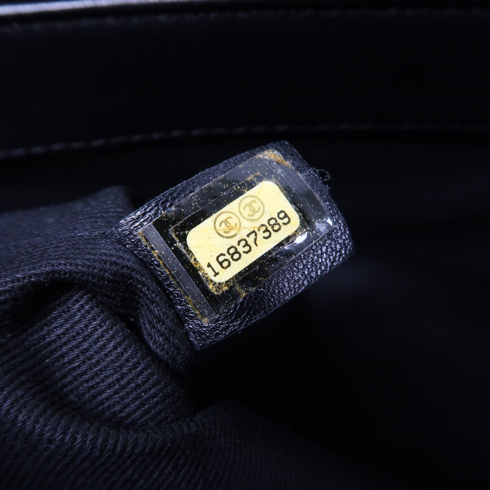 CHANEL 菱格漆皮皮革Chain Shoulder Bag銀扣鏈帶肩背袋黑色