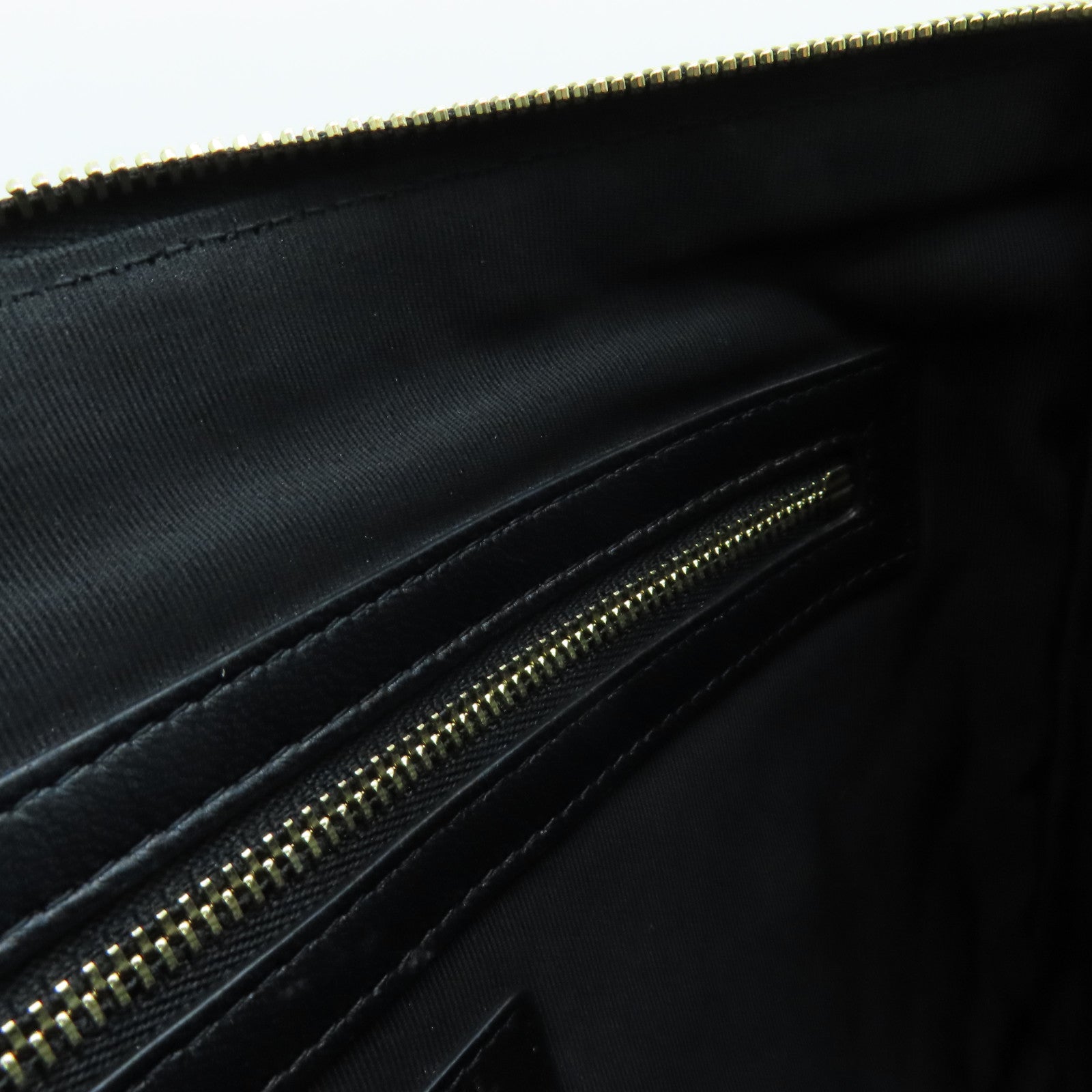 CHANEL rhombus sheepskin leather Clutch Bag gold buckle clutch bag black