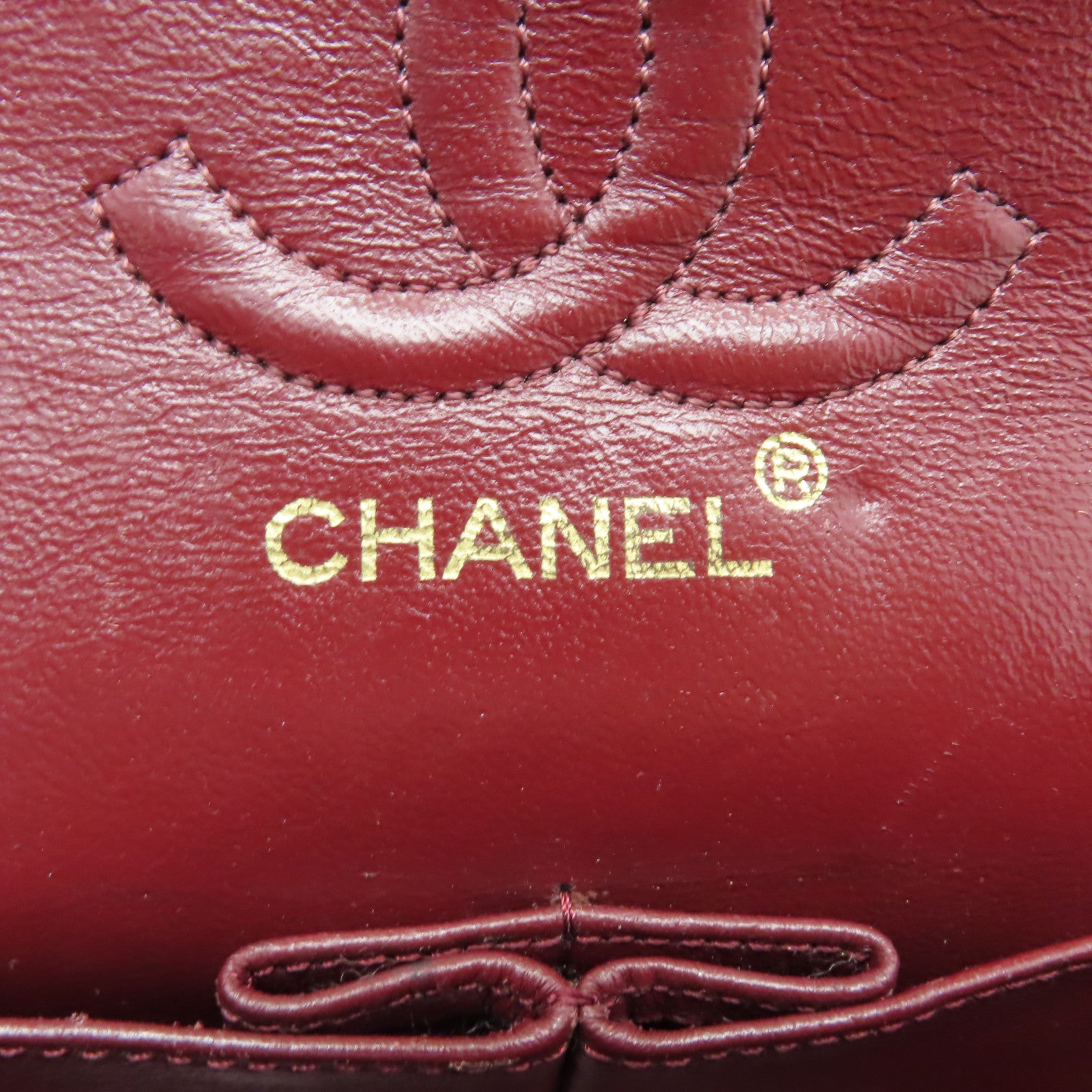 CHANEL **【清倉大減價】菱格牛皮皮革Classic Flap 23金扣鏈帶肩背袋黑色