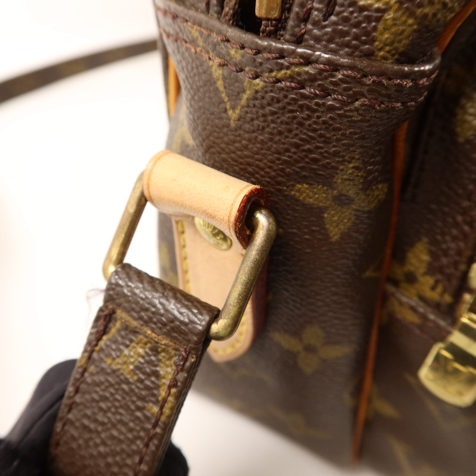 LOUIS VUITTON Monogram Nile金扣肩背袋