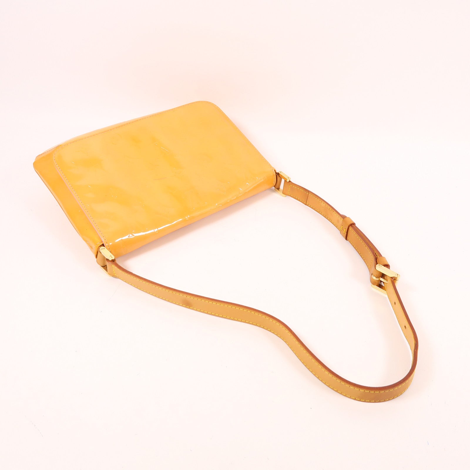 LOUIS VUITTON LV GHW Thompson Street Shoulder Bag M91124 Monogram Vernis Yellow