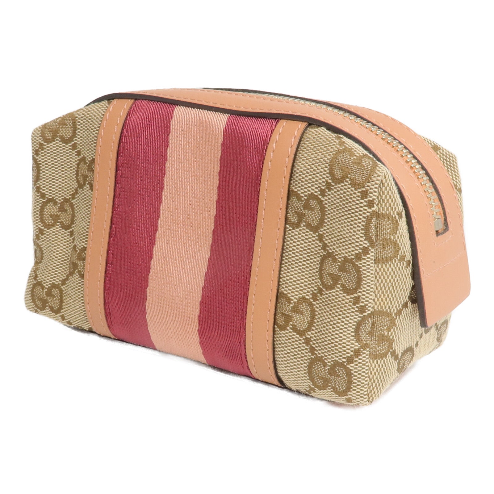 GUCCI 帆布/皮革Pouch手拿包