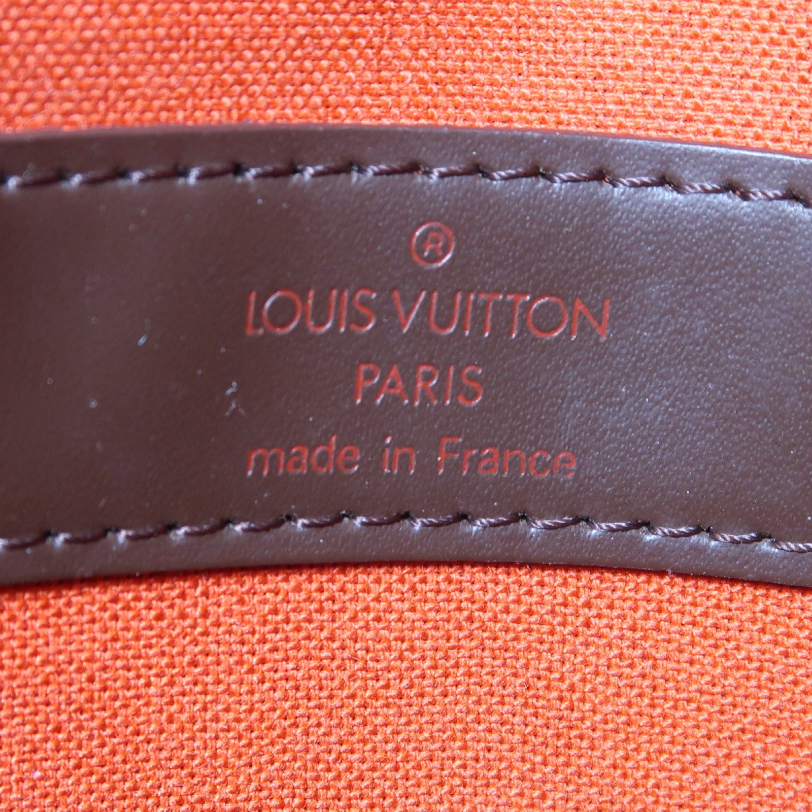 LOUIS VUITTON Damier Naviglio金扣肩背袋啡色