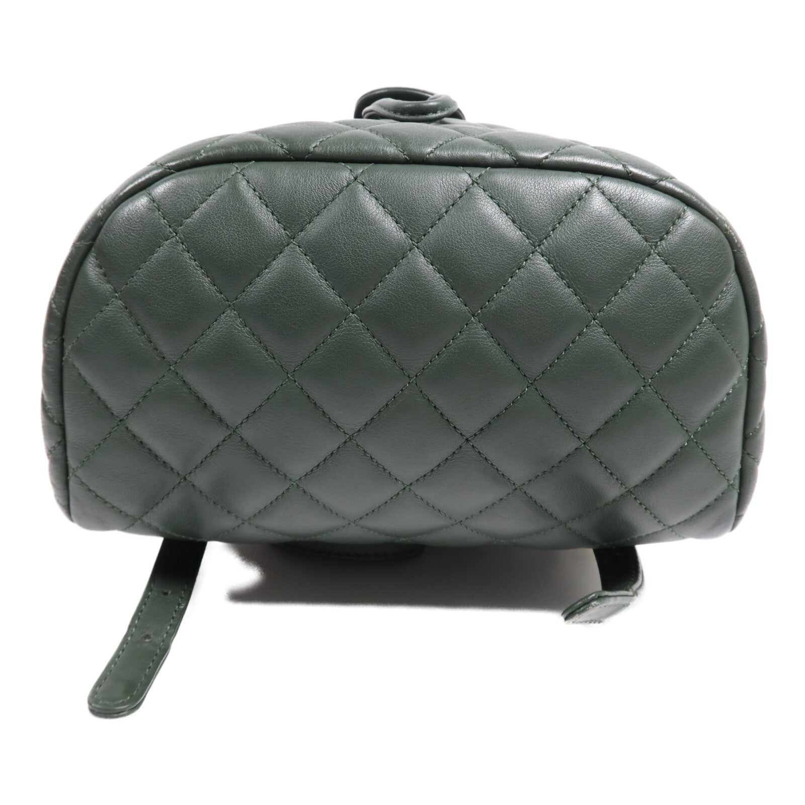 CHANEL 羊皮皮革Backpack金扣鏈帶背包