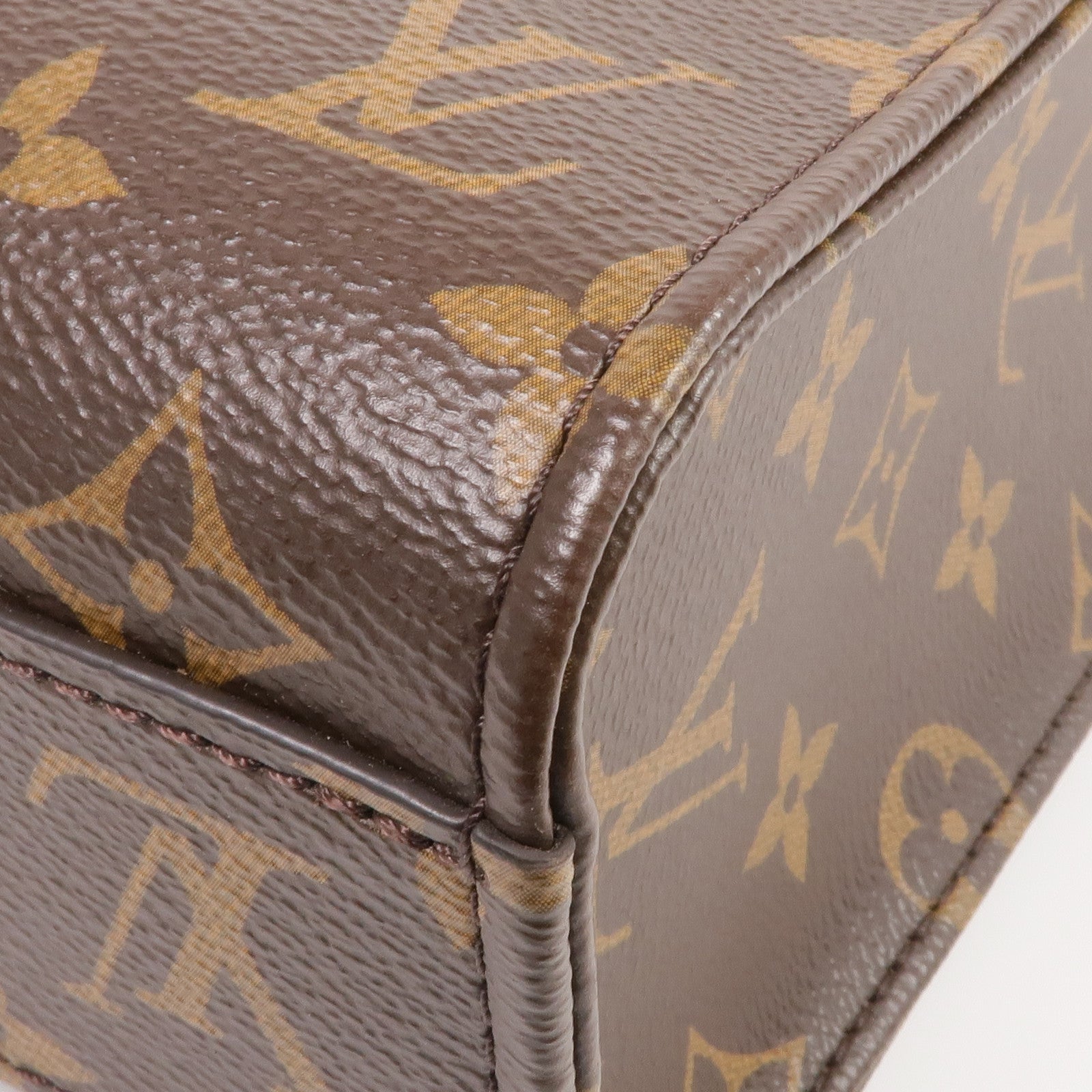 LOUIS VUITTON Monogram Sac Plat BB金扣手挽肩背兩用袋