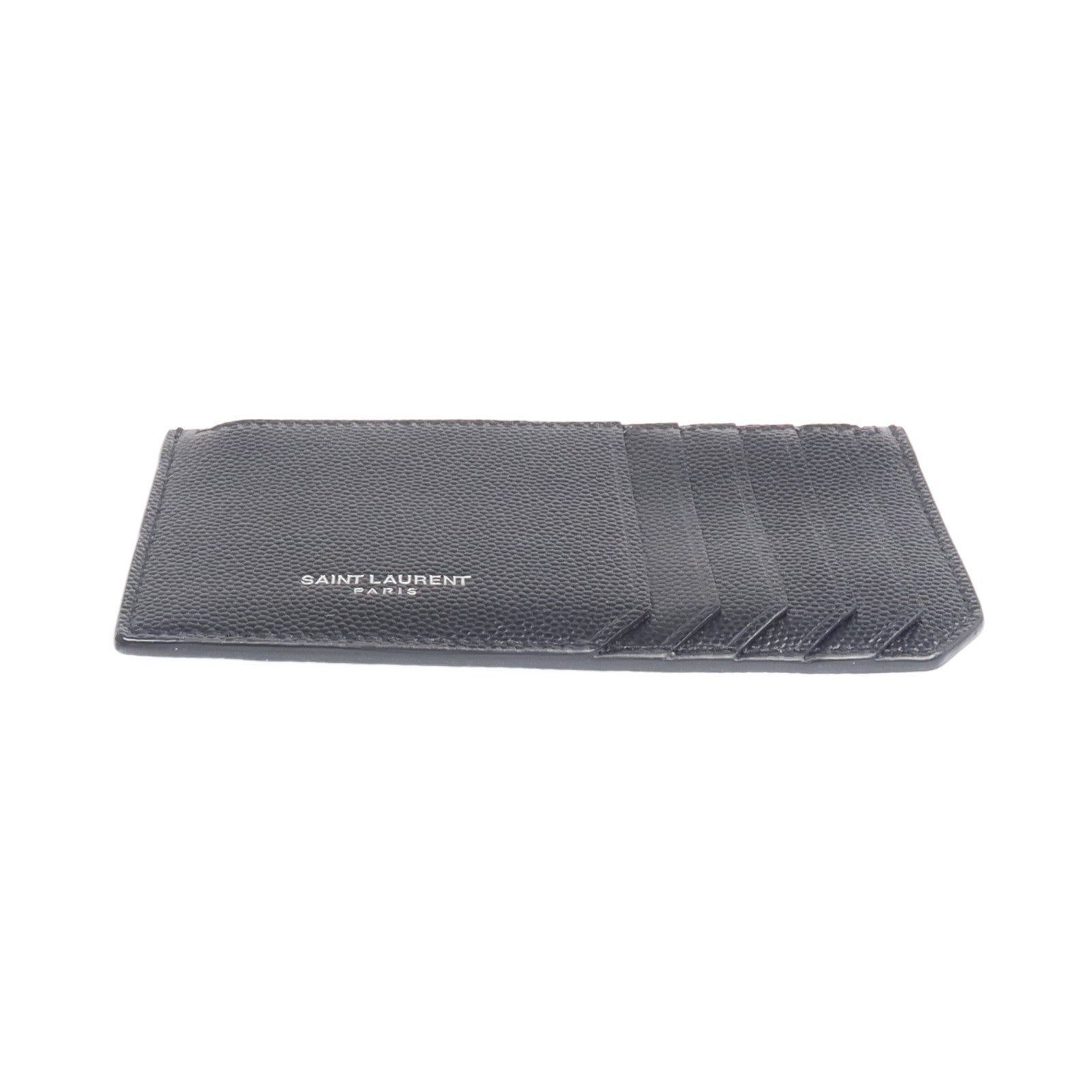SAINT LAURENT 牛皮皮革Card Case銀扣卡片套