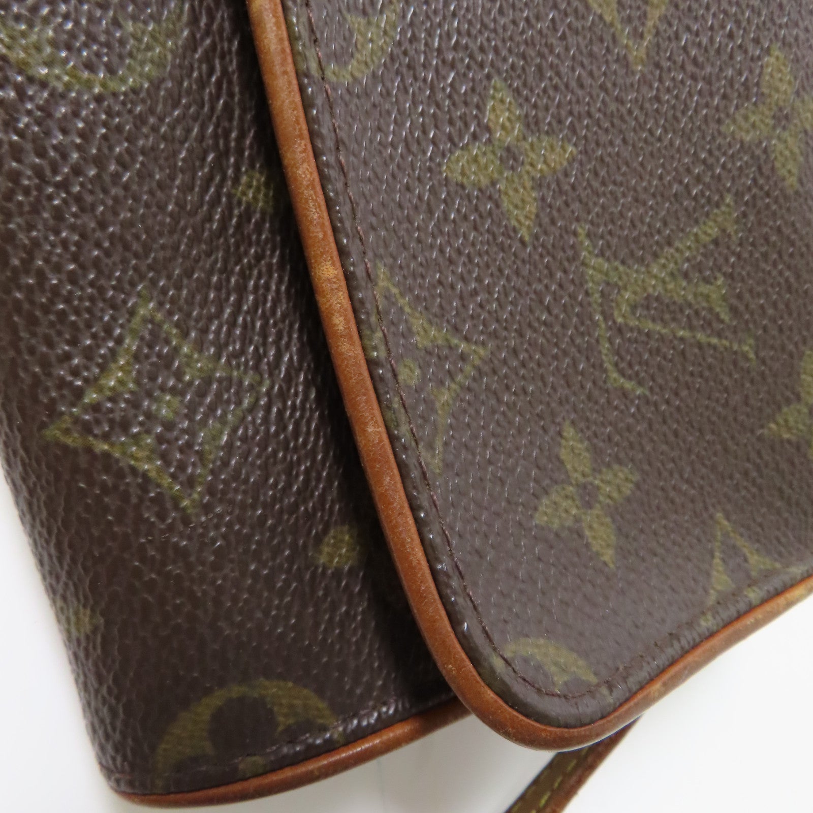 LOUIS VUITTON Monogram Pochette Twin GM金扣肩背袋啡色