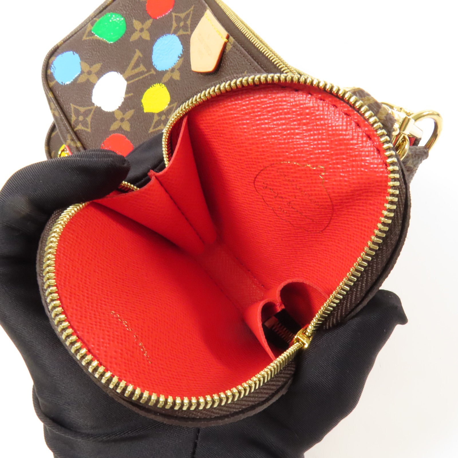 LOUIS VUITTON Monogram LV X YK Pochette金扣手挽肩背兩用袋