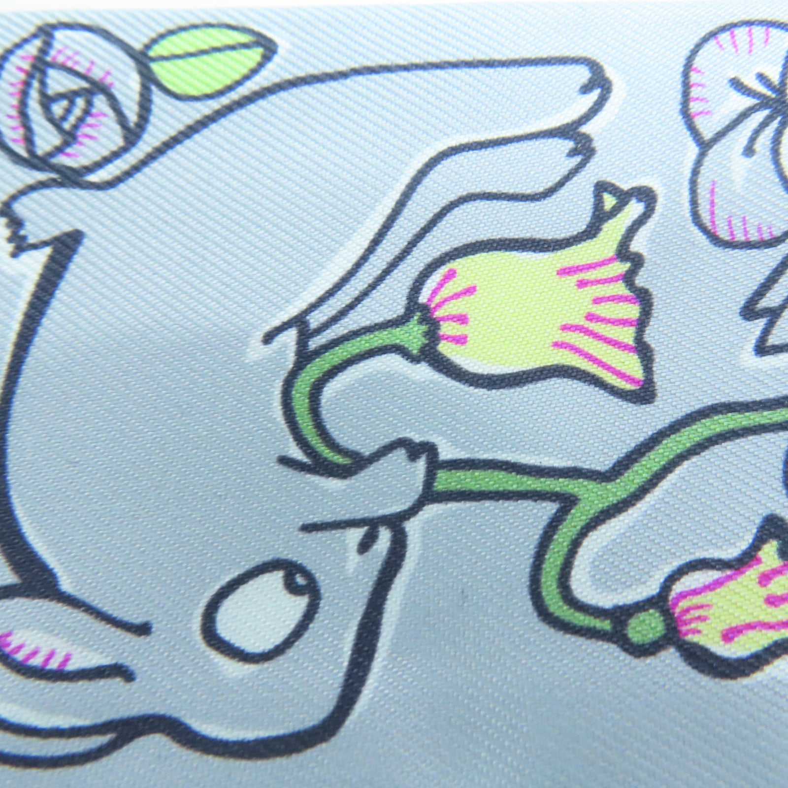 HERMES 【激減優惠】絲質Twilly Scarf絲巾藍色