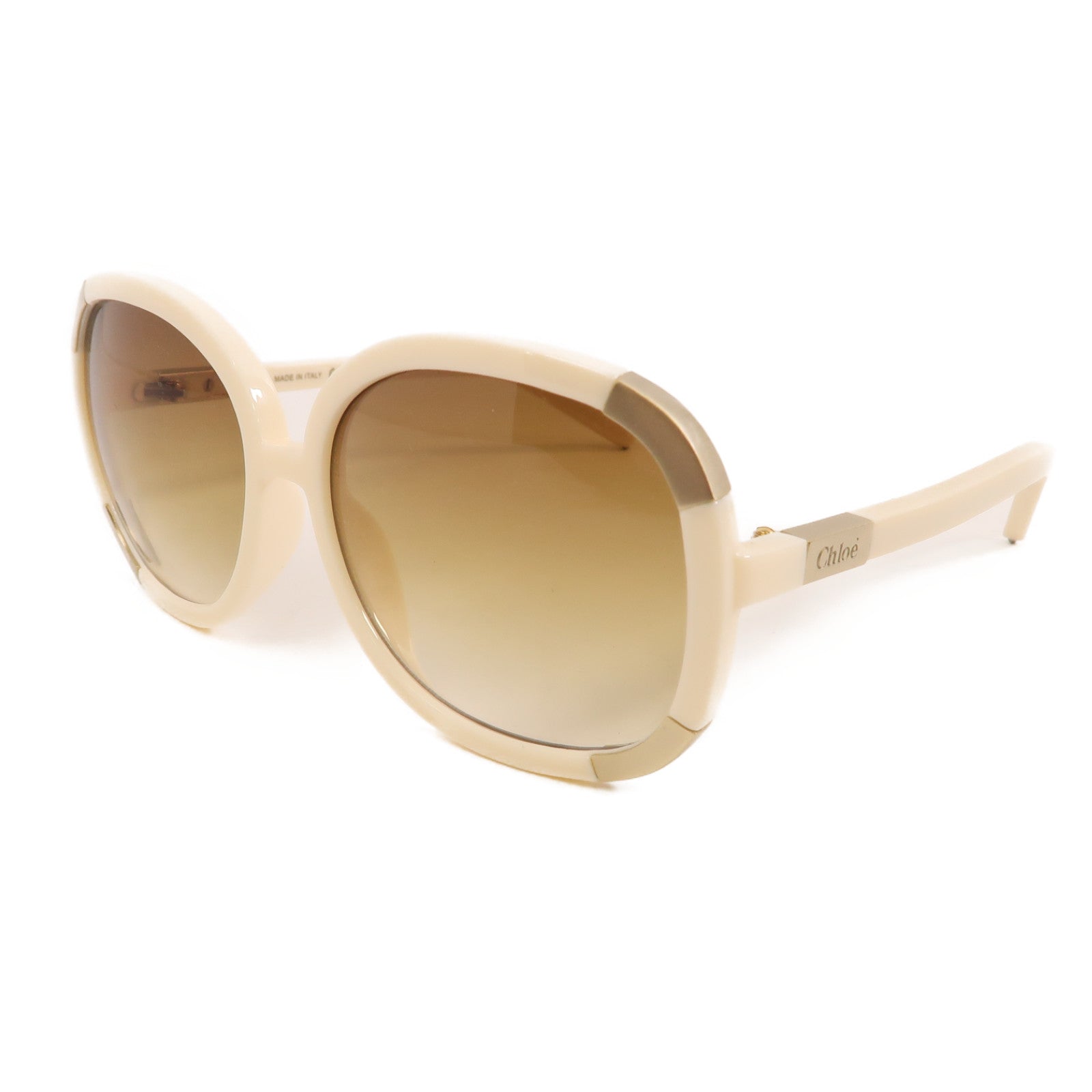 Chloe PVC Sunglasses太陽眼鏡白色/黃色