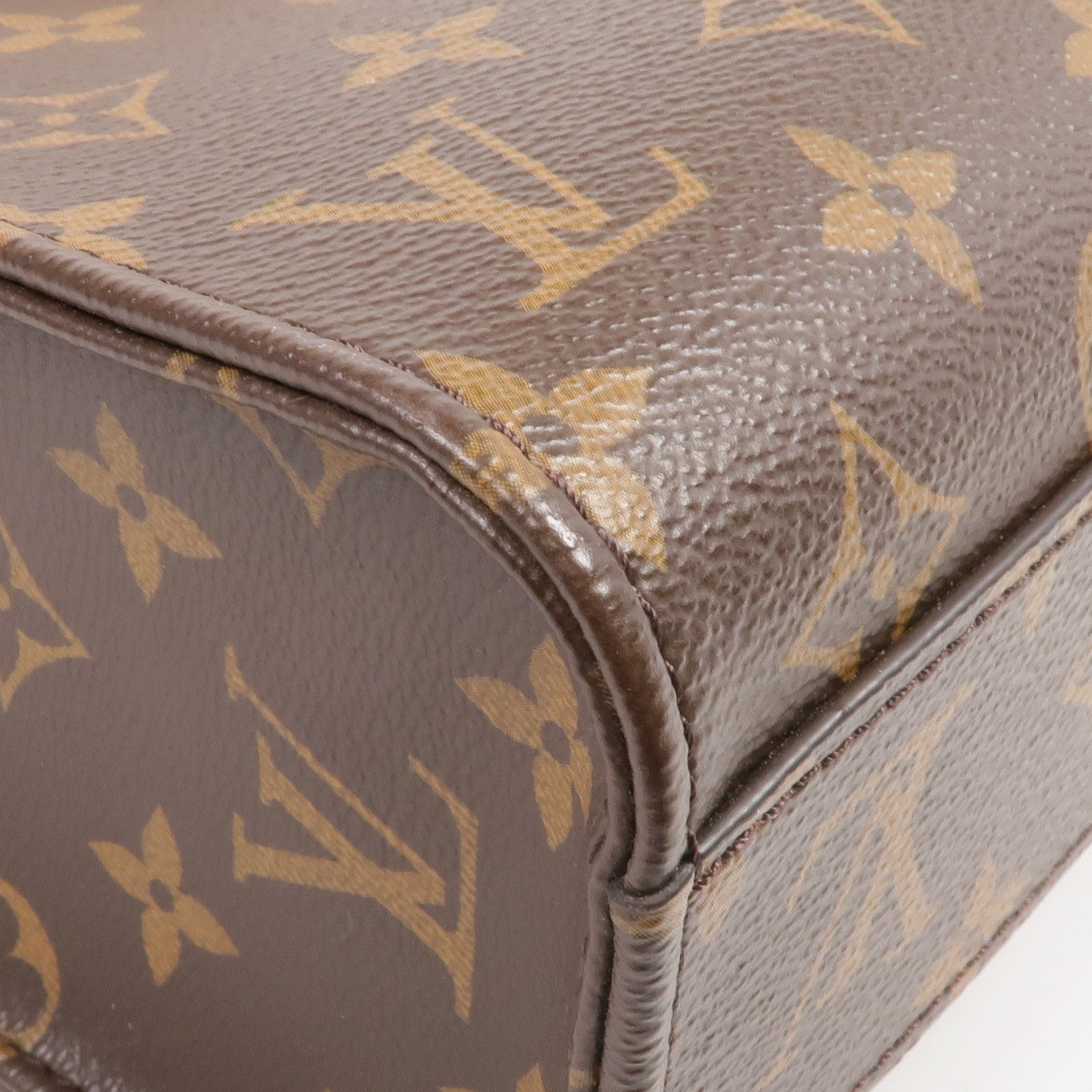LOUIS VUITTON Monogram Sac Plat BB金扣手挽肩背兩用袋