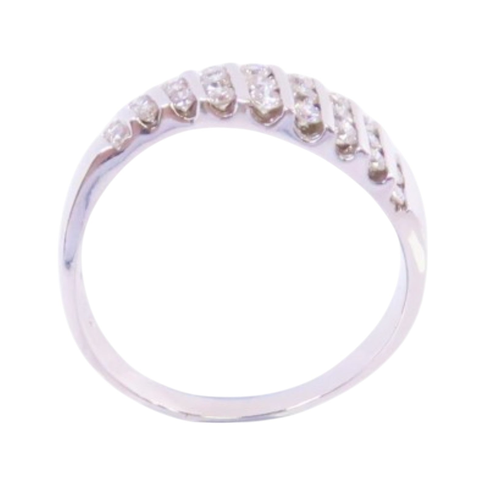 JEWELRY 18K白金/鑽石Diamond Ring戒指US#7.75