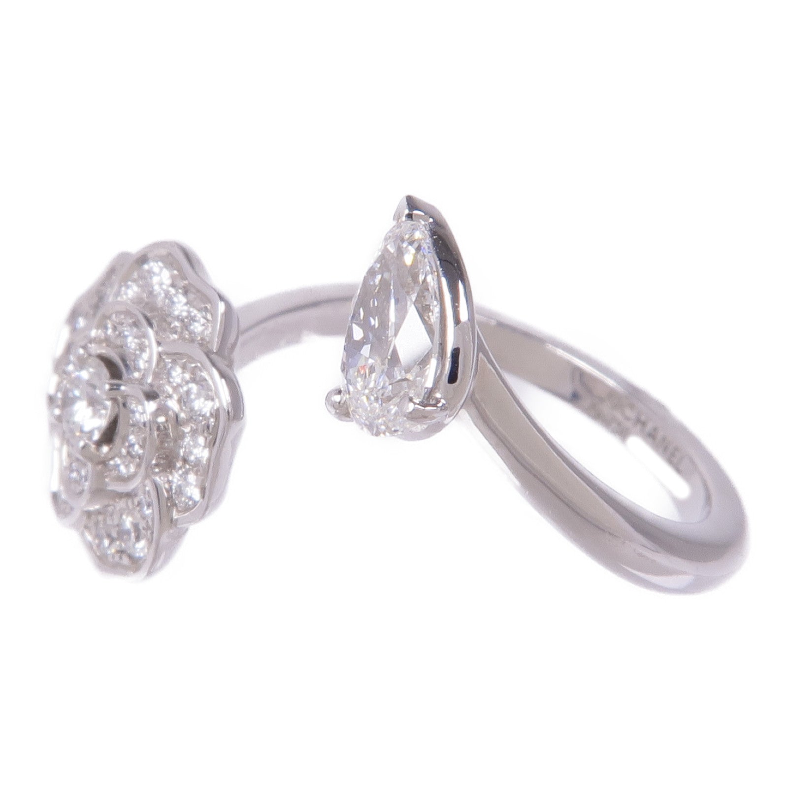 CHANEL 18K白金Cameila Precieux Ring鑽石戒指Chanel#52/US#6