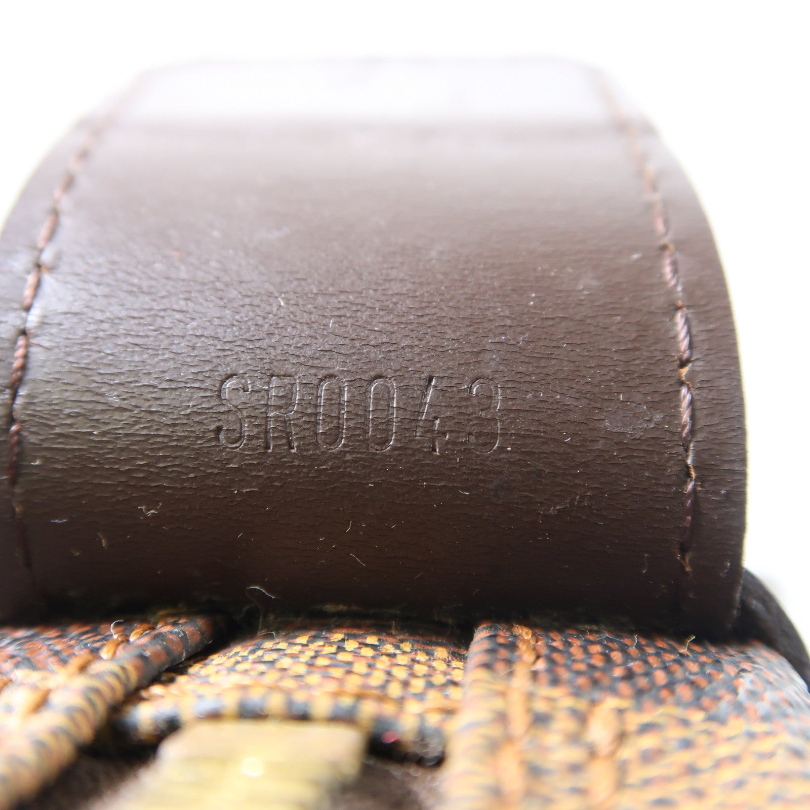 LOUIS VUITTON Damier Naviglio金扣肩背袋啡色