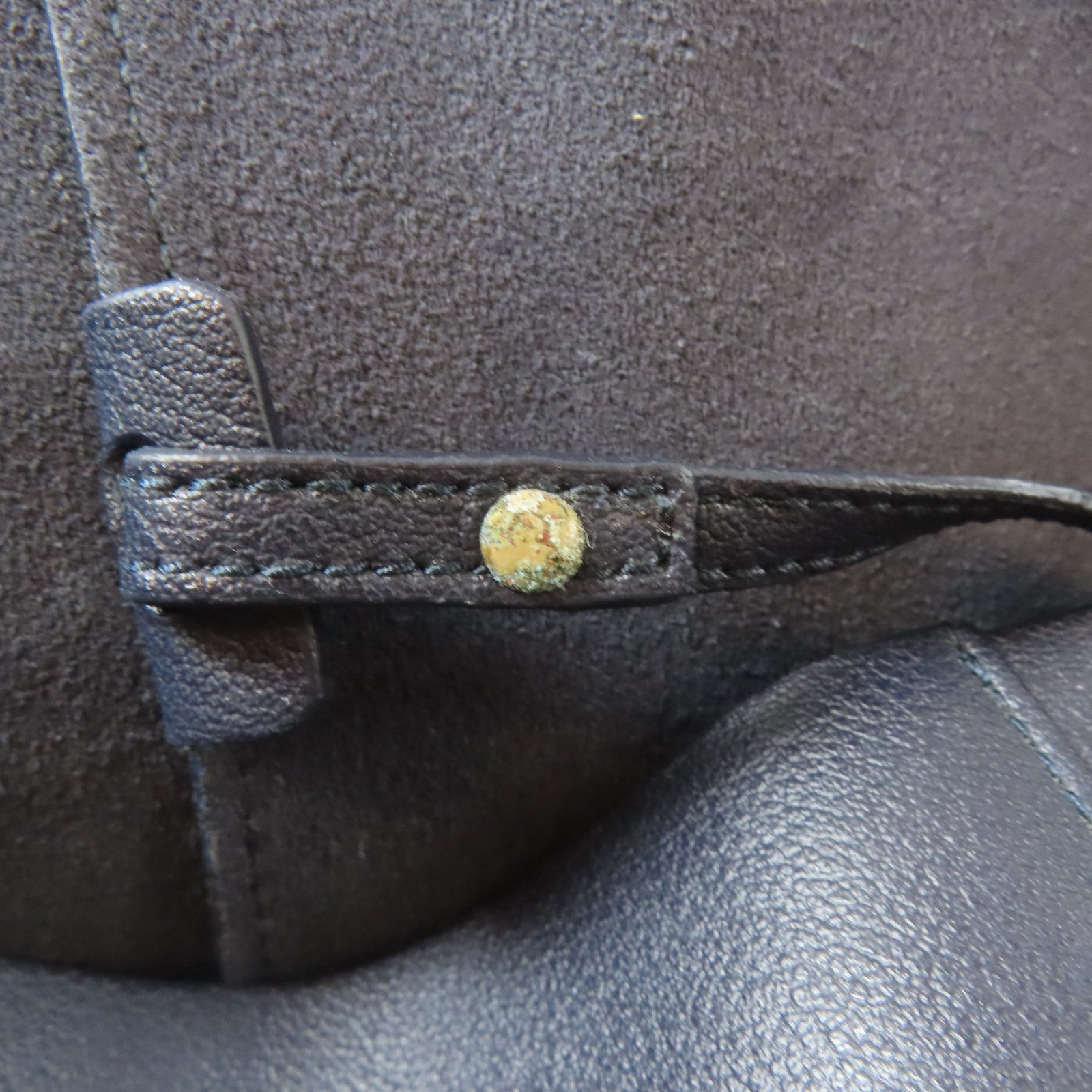 YVES SAINT LAURENT 牛皮皮革Tote Bag金扣肩背袋黑色