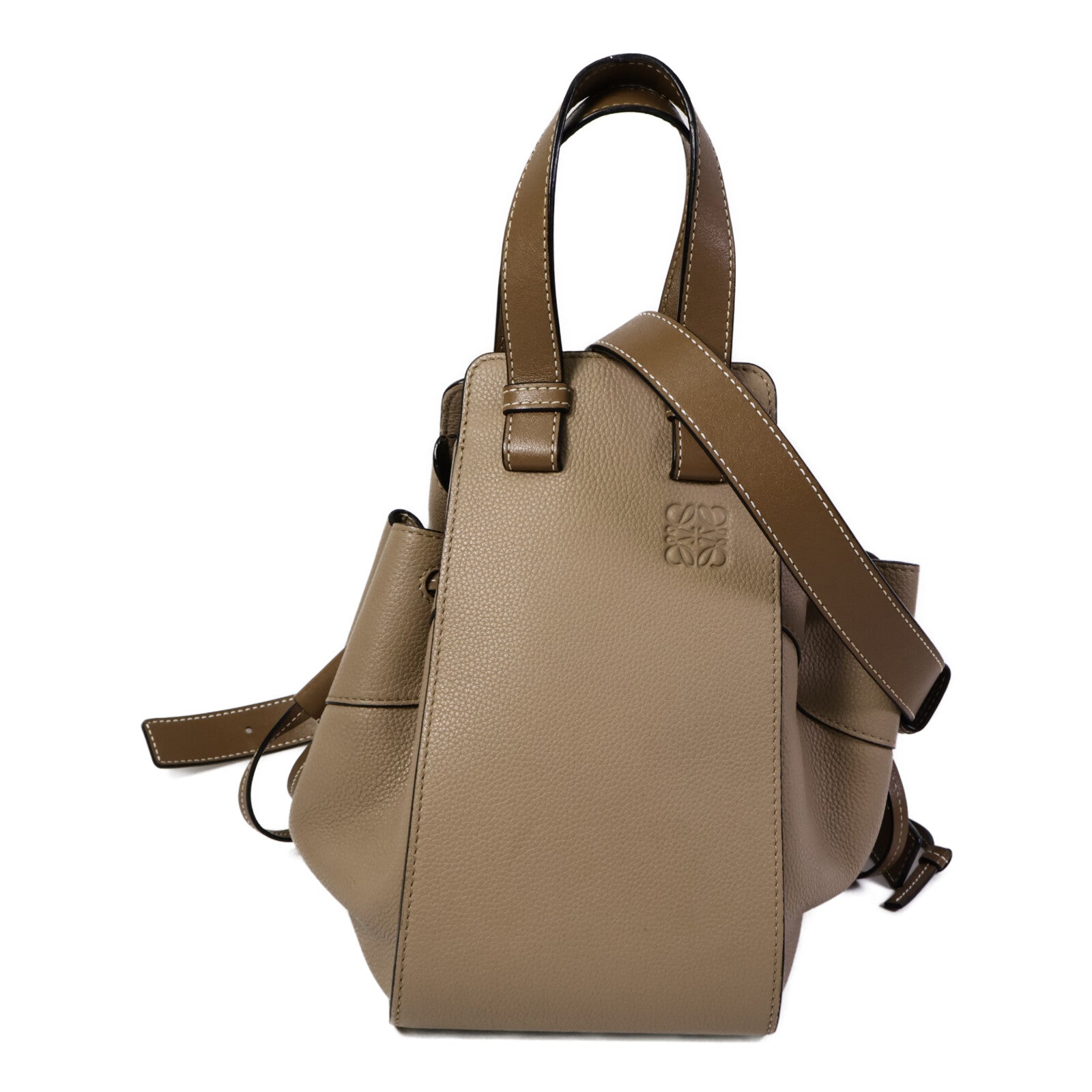 LOEWE 牛皮皮革Hammock Small手挽肩背兩用袋