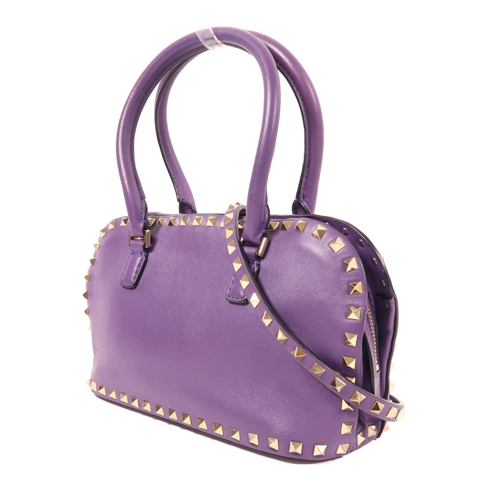 Valentino【激減優惠】 牛皮皮革2 Way Shoulder金扣手挽肩背兩用袋