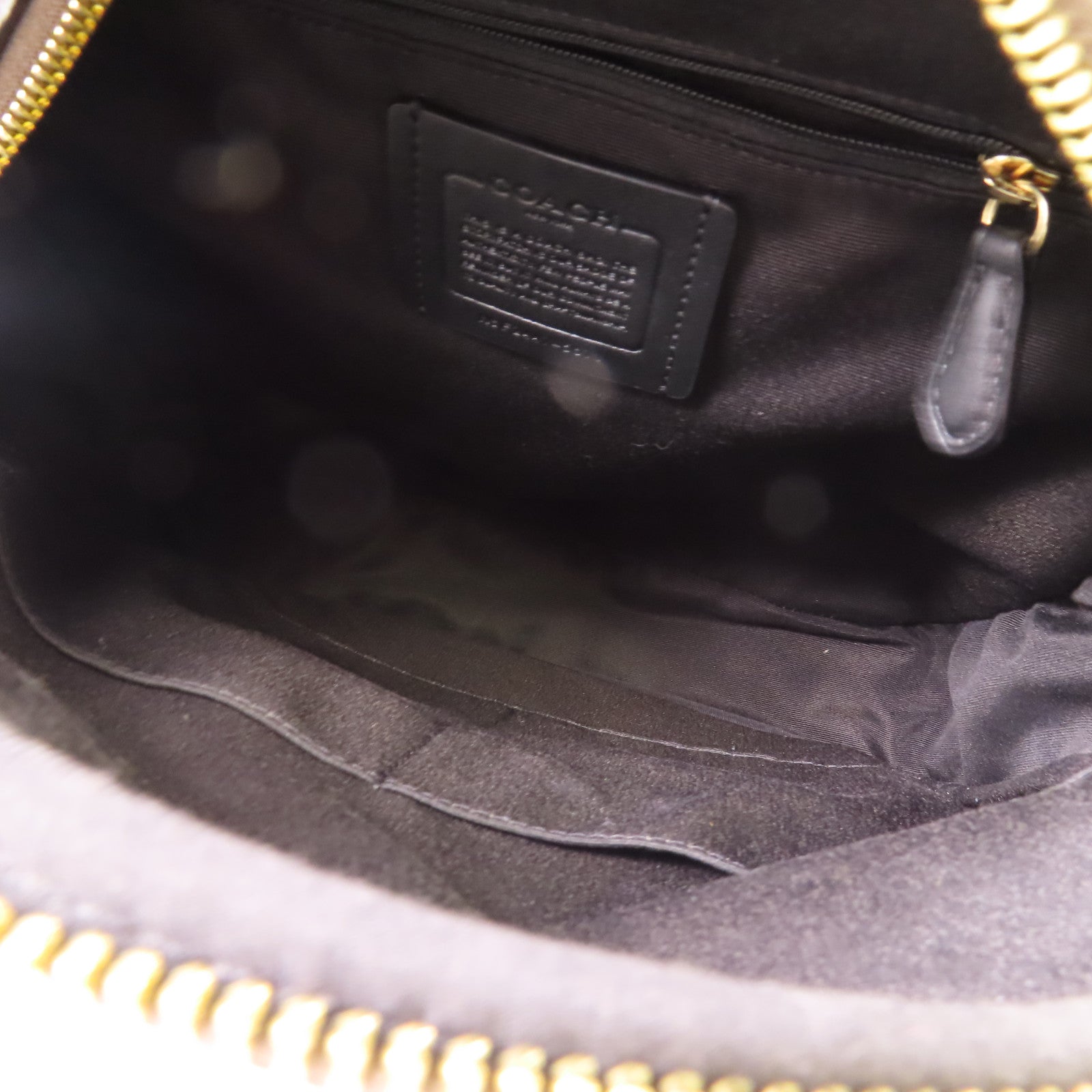 COACH 塗層帆布Rucksack金扣背包