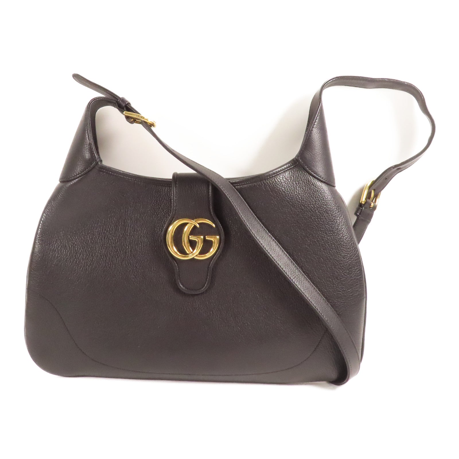 GUCCI 牛皮皮革2 Way Shoulder金扣手挽肩背兩用袋