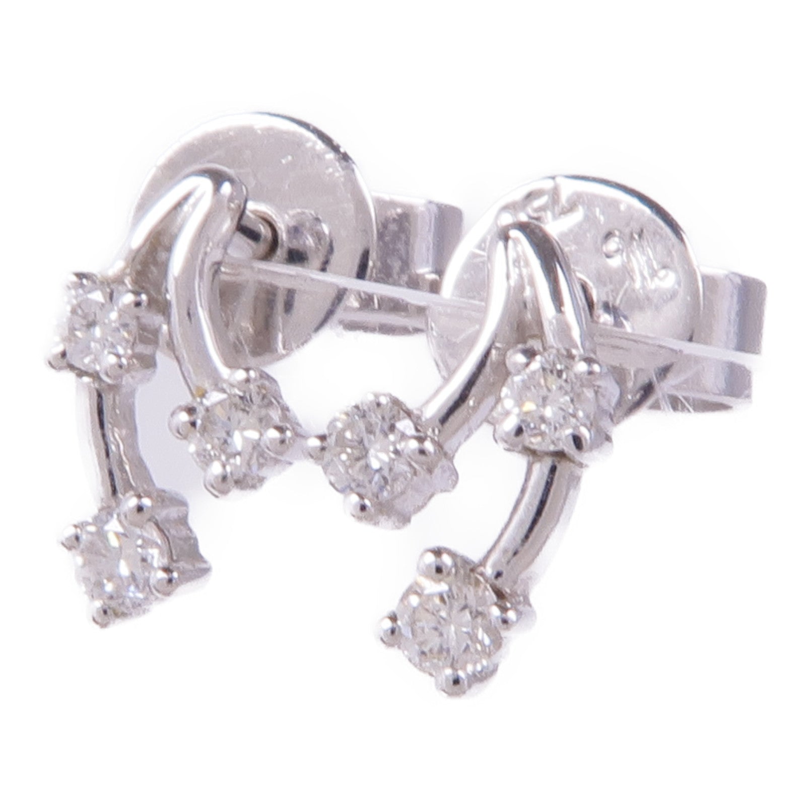 JEWELRY Diamond Earrings 18K White Gold