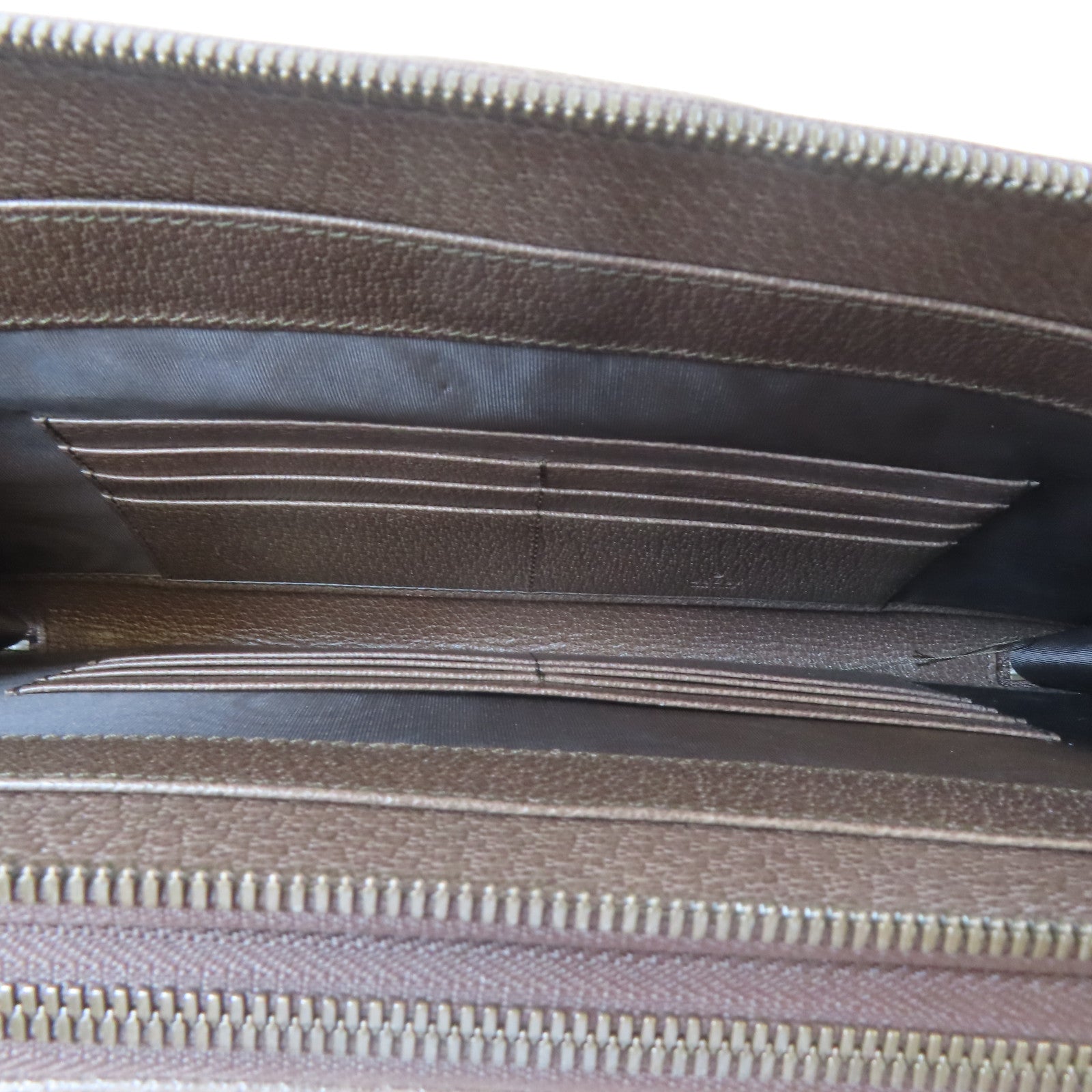 GUCCI 塗層帆布Shoulder Bag金扣肩背袋啡色