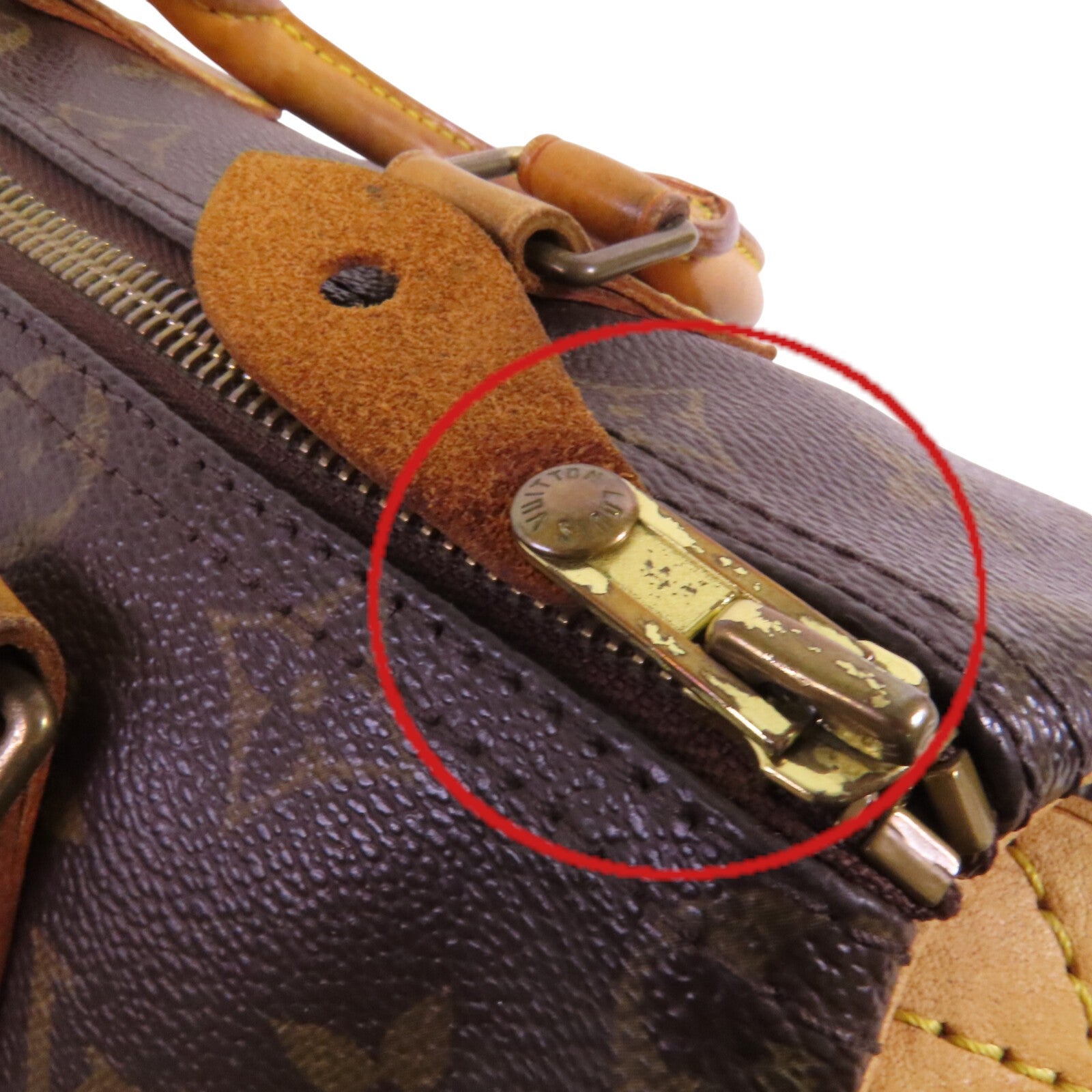 LOUIS VUITTON Monogram Speedy 25金扣手挽袋