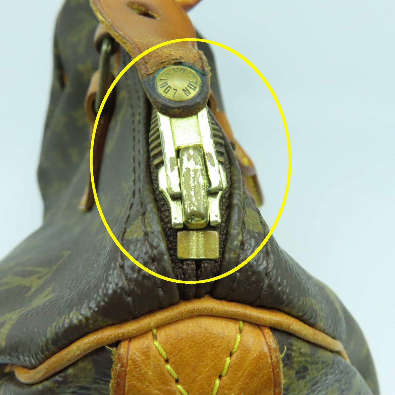LOUIS VUITTON 【激減優惠】Monogram Speedy 30金扣手挽袋啡色