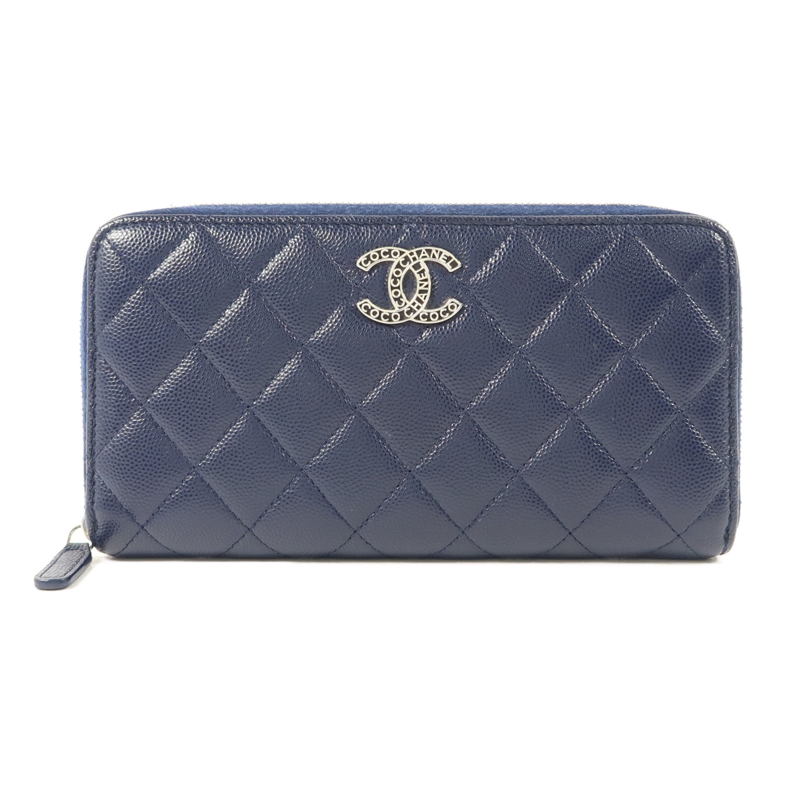CHANEL 牛皮皮革Zipper Long Wallet長錢包