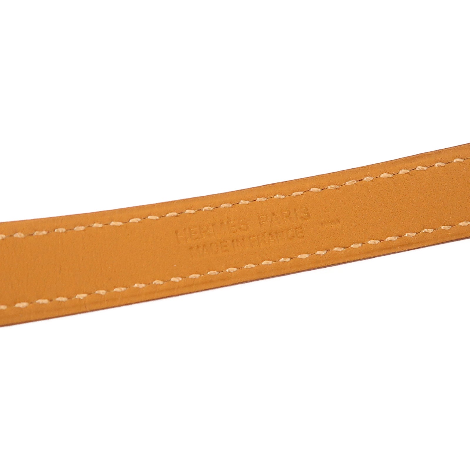 HERMES 金屬/蜥蝪皮革Rivale Double Tour手鐲