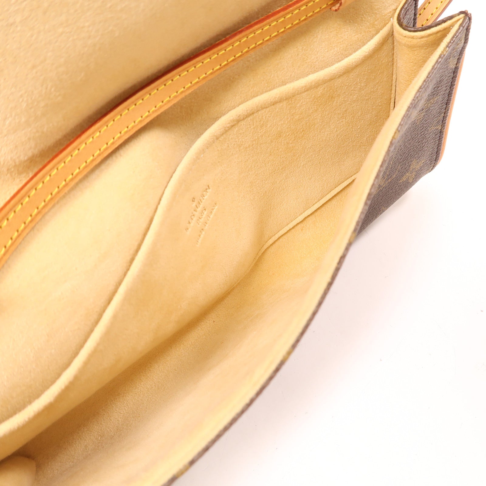 LOUIS VUITTON LV GHW Pochette Twin GM Shoulder Bag M51852 Monogram Brown