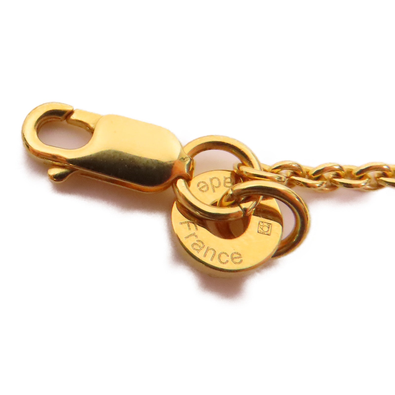 HERMES 金屬Cor H Necklace金扣項鍊黑色/金色