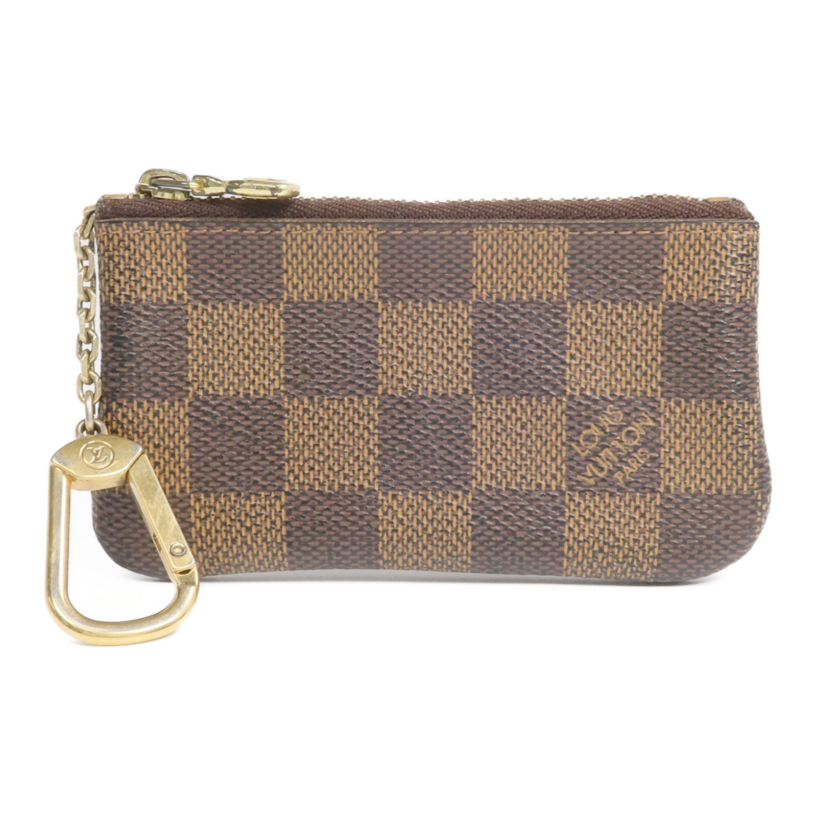 LOUIS VUITTON Damier Key Pouch金扣零錢包