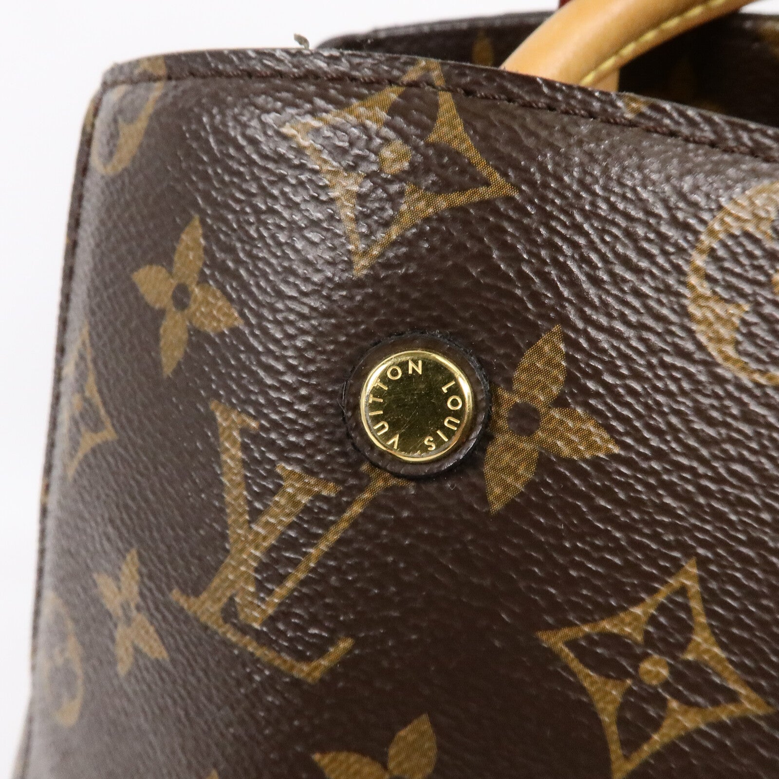 LOUIS VUITTON Monogram Montaigne MM手挽肩背兩用袋