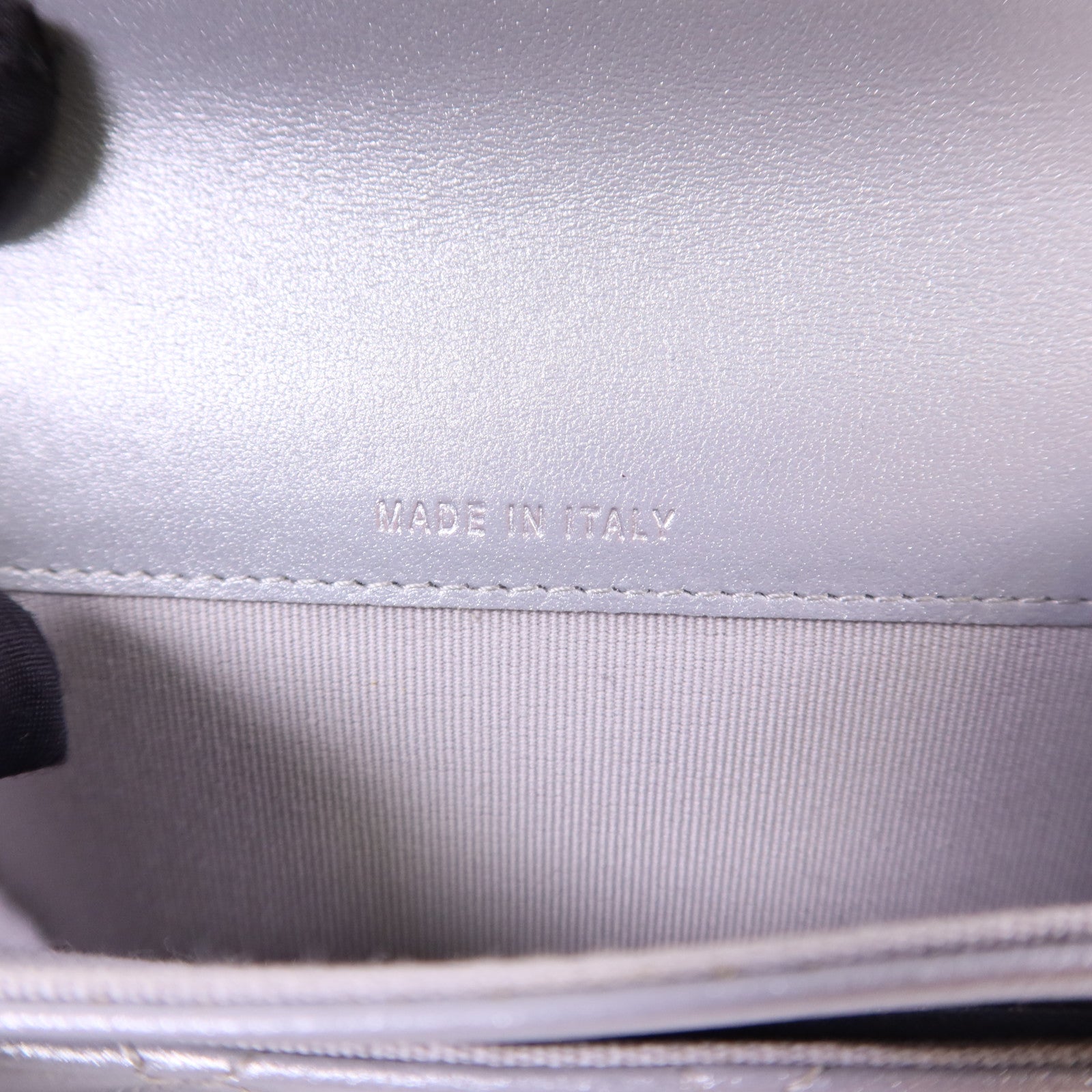 CHANEL 牛皮皮革Card Case銀扣卡片套