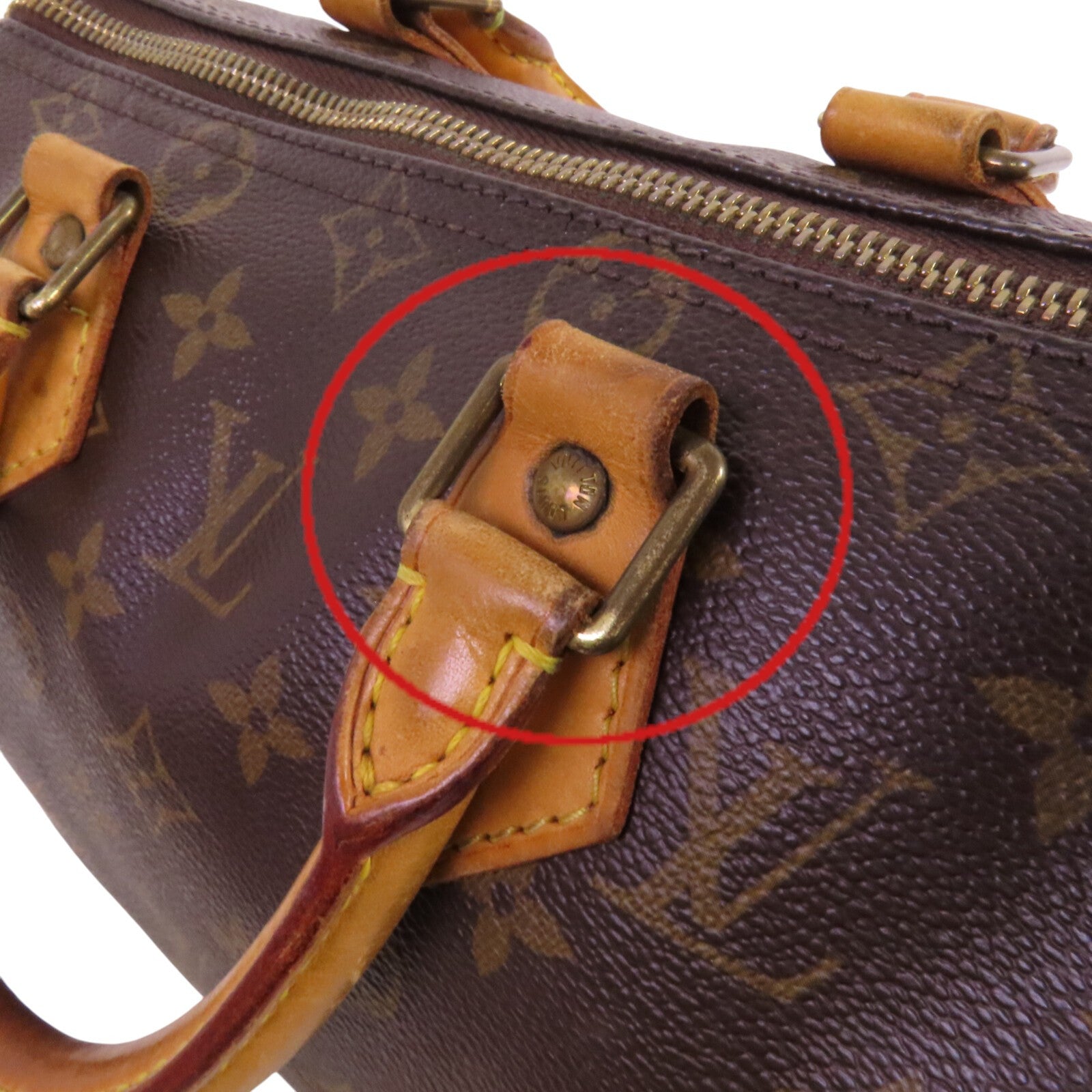 LOUIS VUITTON Monogram Speedy 25金扣手挽袋