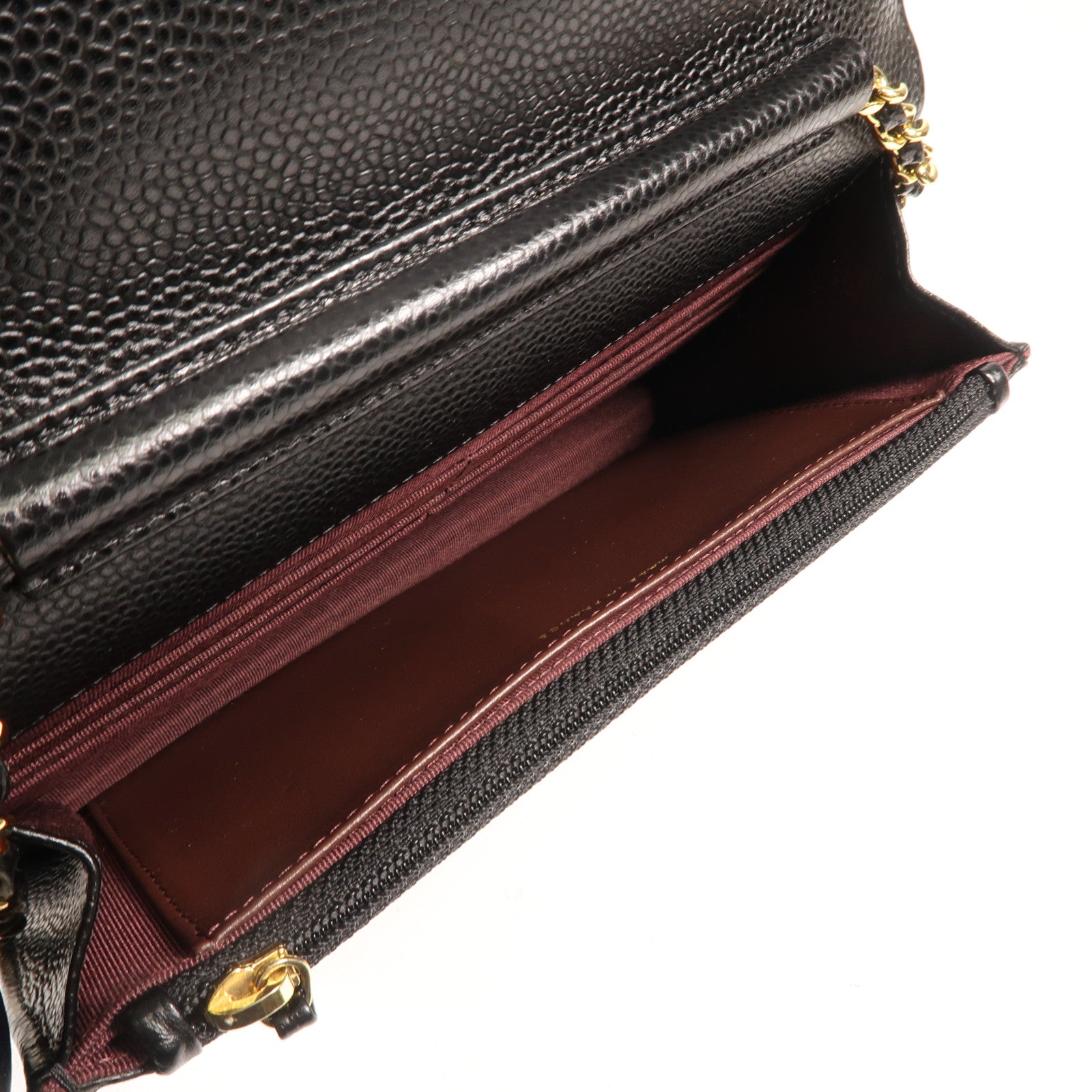 CHANEL 牛皮皮革WOC Wallet On Chain金扣鏈帶肩背袋