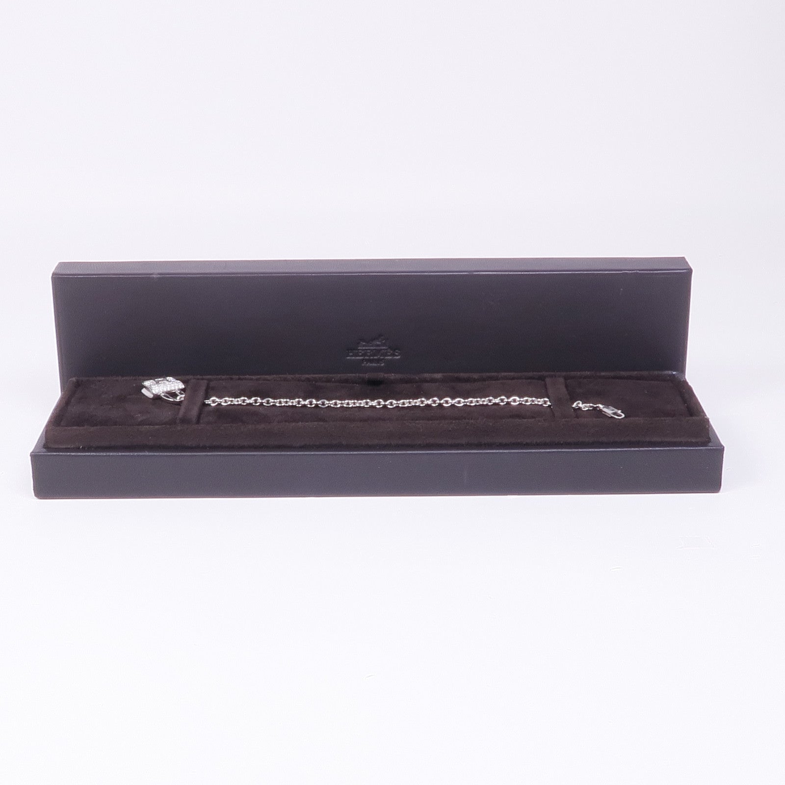 HERMES Amulettes Constance Bracelet Accessories Diamond 18K White Gold