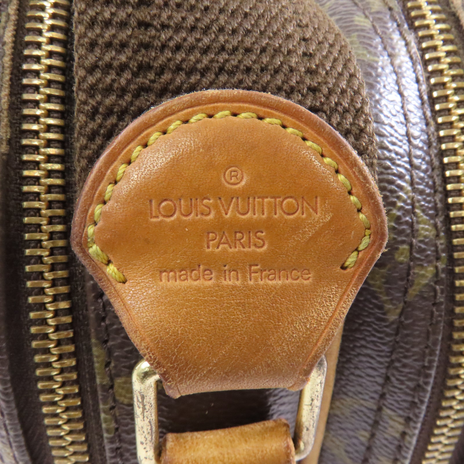 LOUIS VUITTON Monogram Reporter PM金扣肩背袋啡色