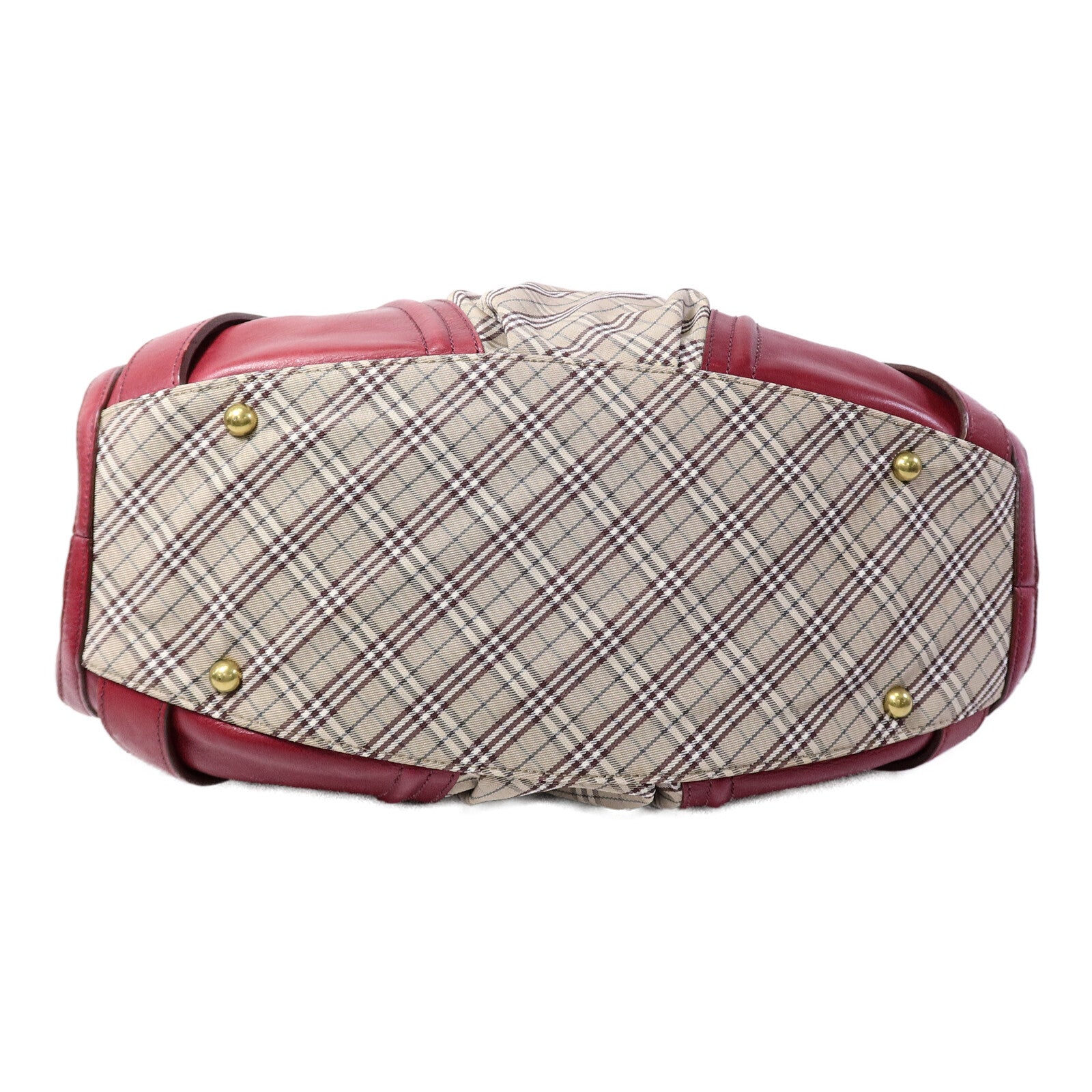 BURBERRY 帆布/皮革Shoulder Bag肩背袋