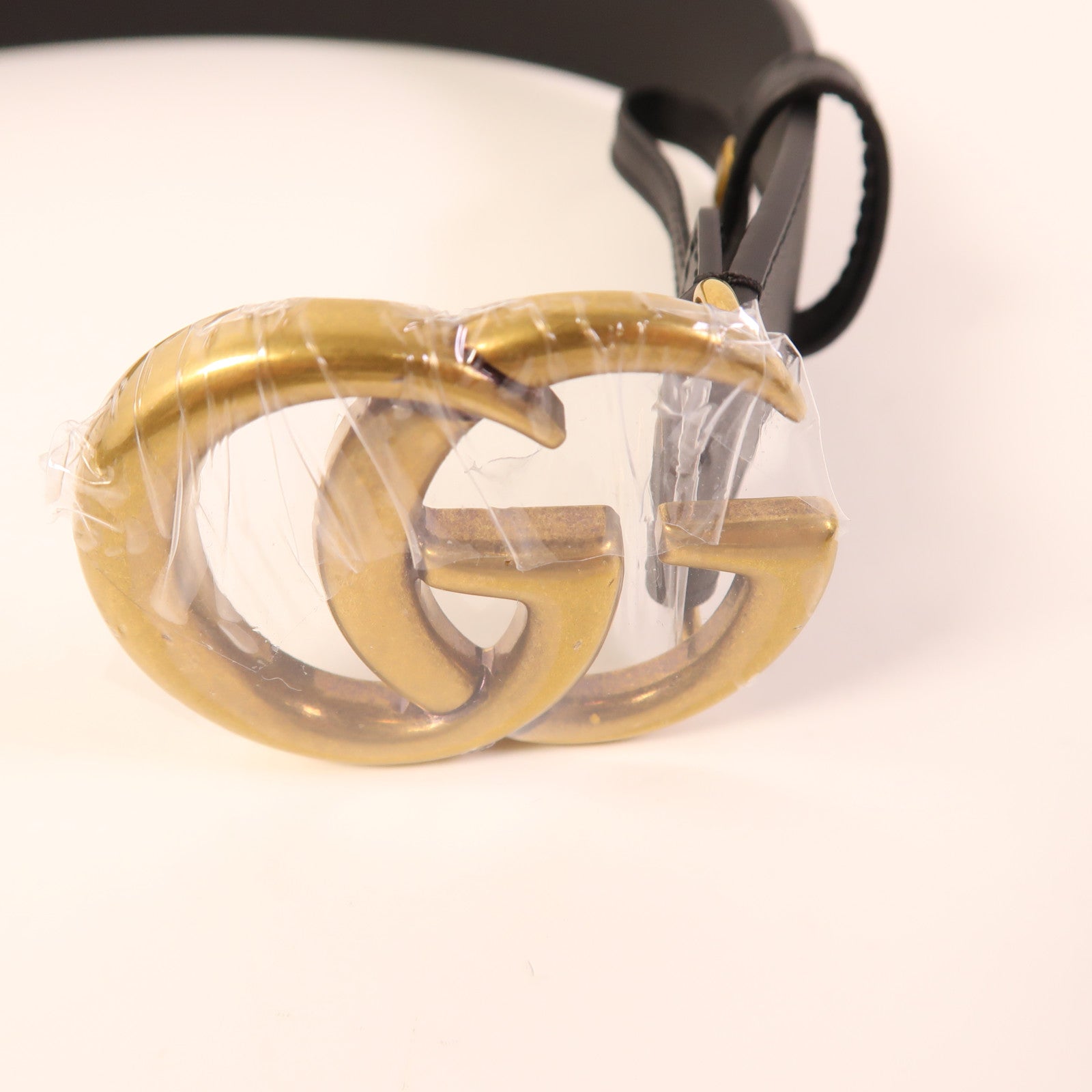 GUCCI 牛皮皮革Belt金扣皮帶