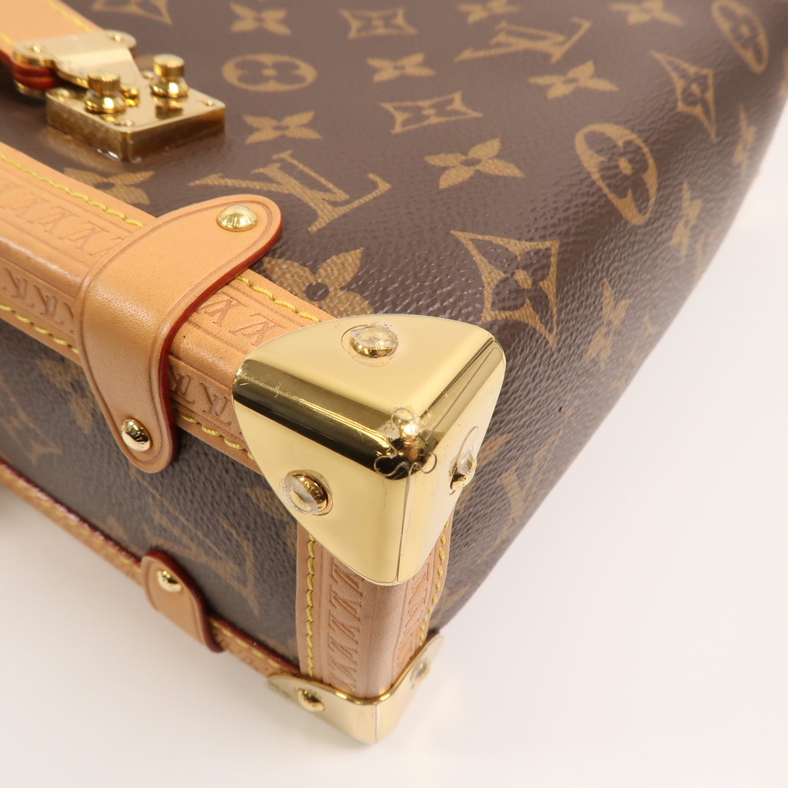 LOUIS VUITTON Monogram Side Trunk手挽肩背兩用袋