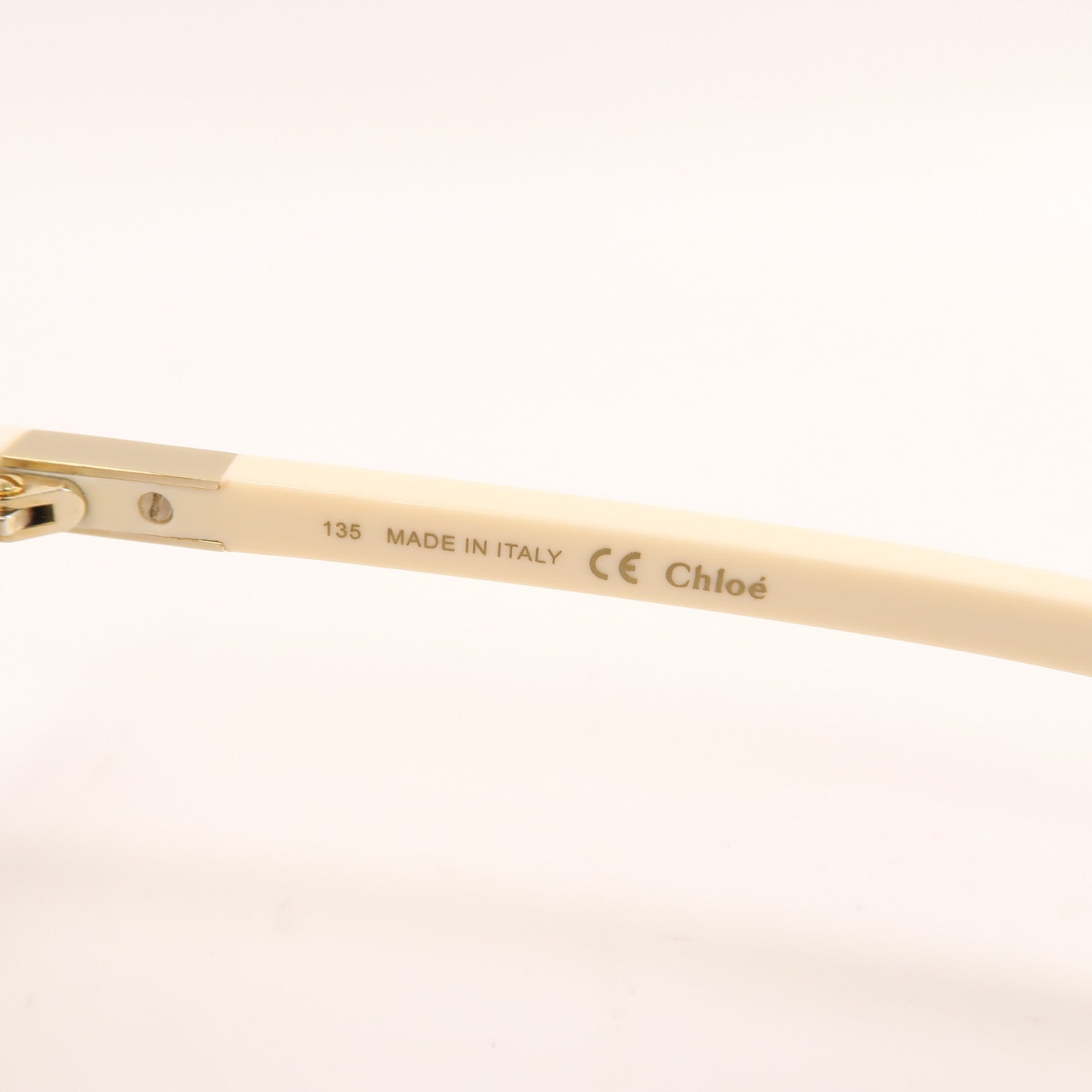 Chloe PVC Sunglasses太陽眼鏡白色/黃色