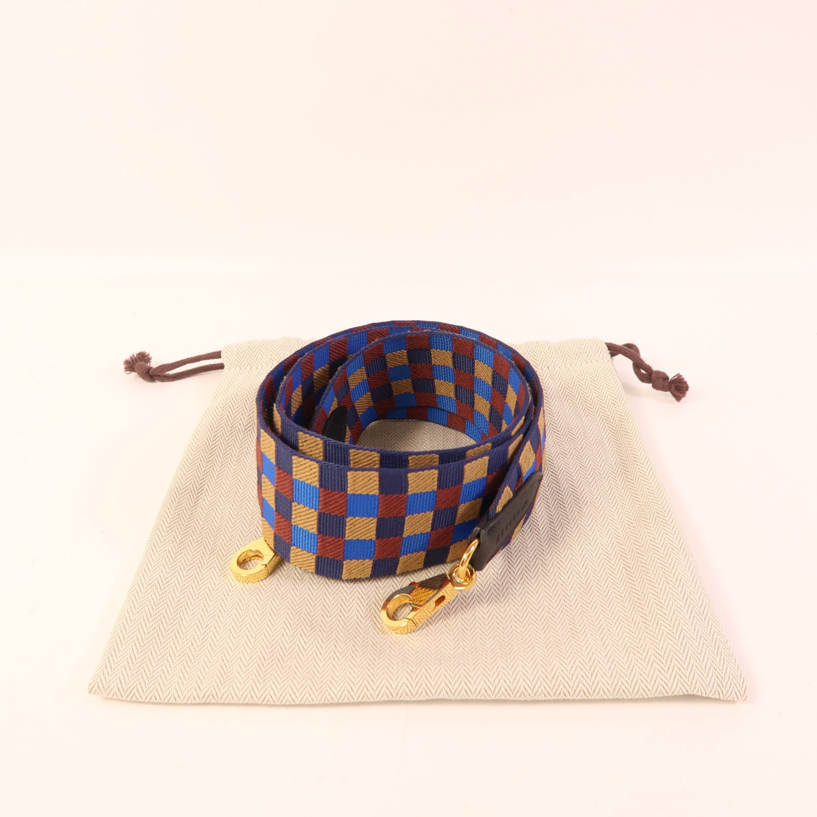 HERMES 帆布/Swift皮革Shoulder Strap金扣肩帶