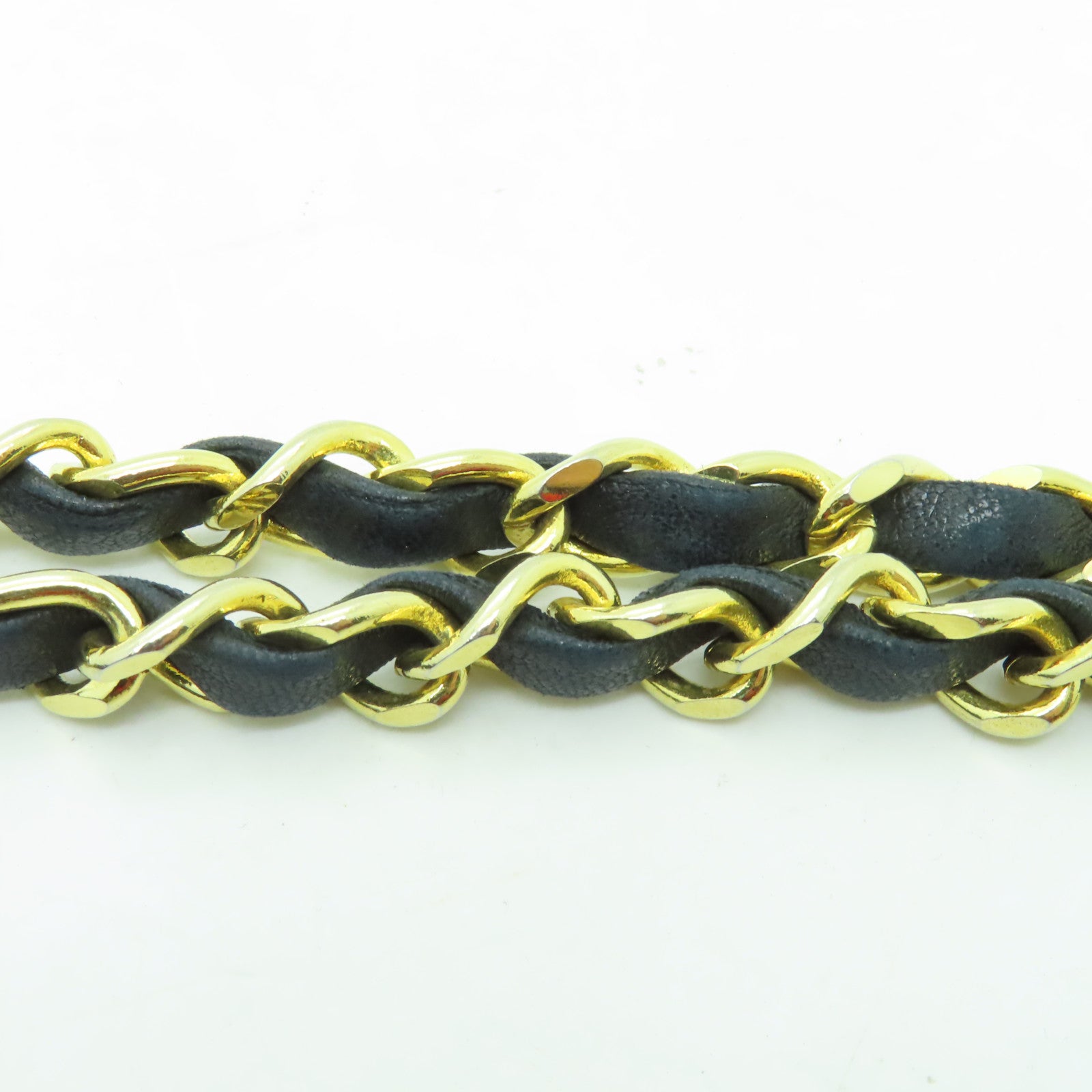 CHANEL **【清倉大減價】菱格牛皮皮革Classic Flap 23金扣鏈帶肩背袋黑色